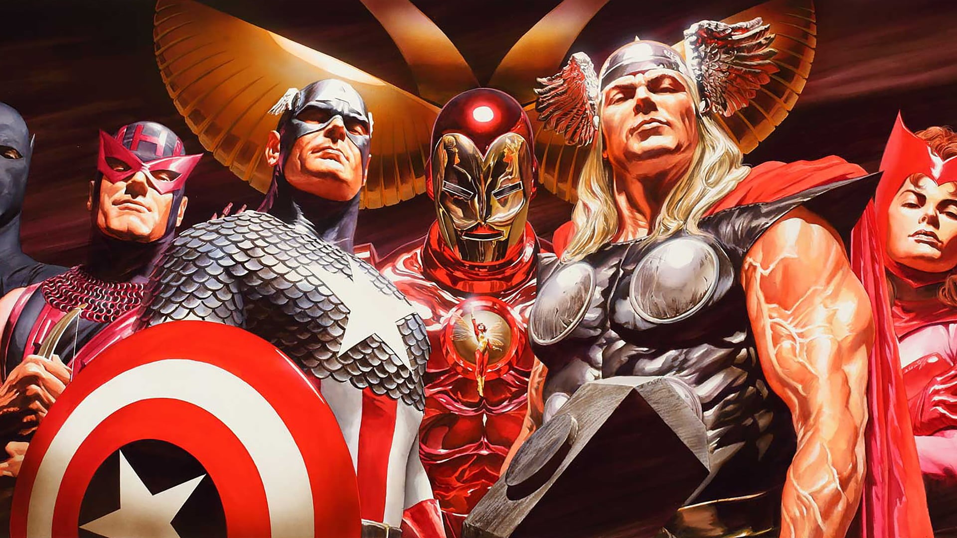 men, human representation, celebration, people, representation, Scarlet Witch, The Wasp, textile, arts culture and entertainment, white, Captain America, HD Wallpaper