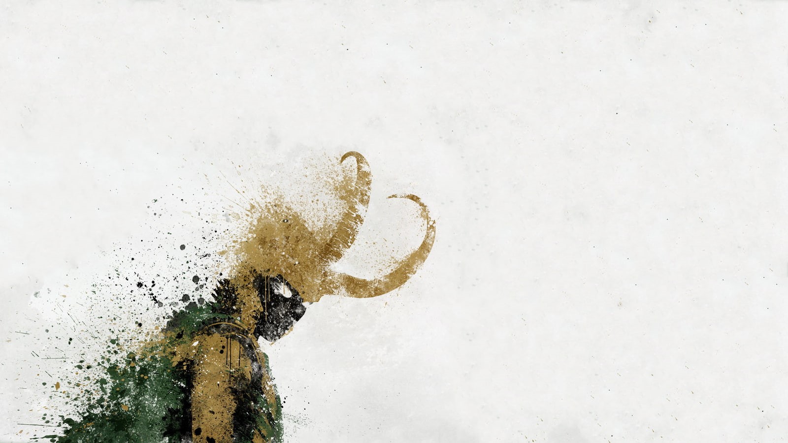 splatter, cartoon/comic, hd, loki, thor, 720P, HD Wallpaper