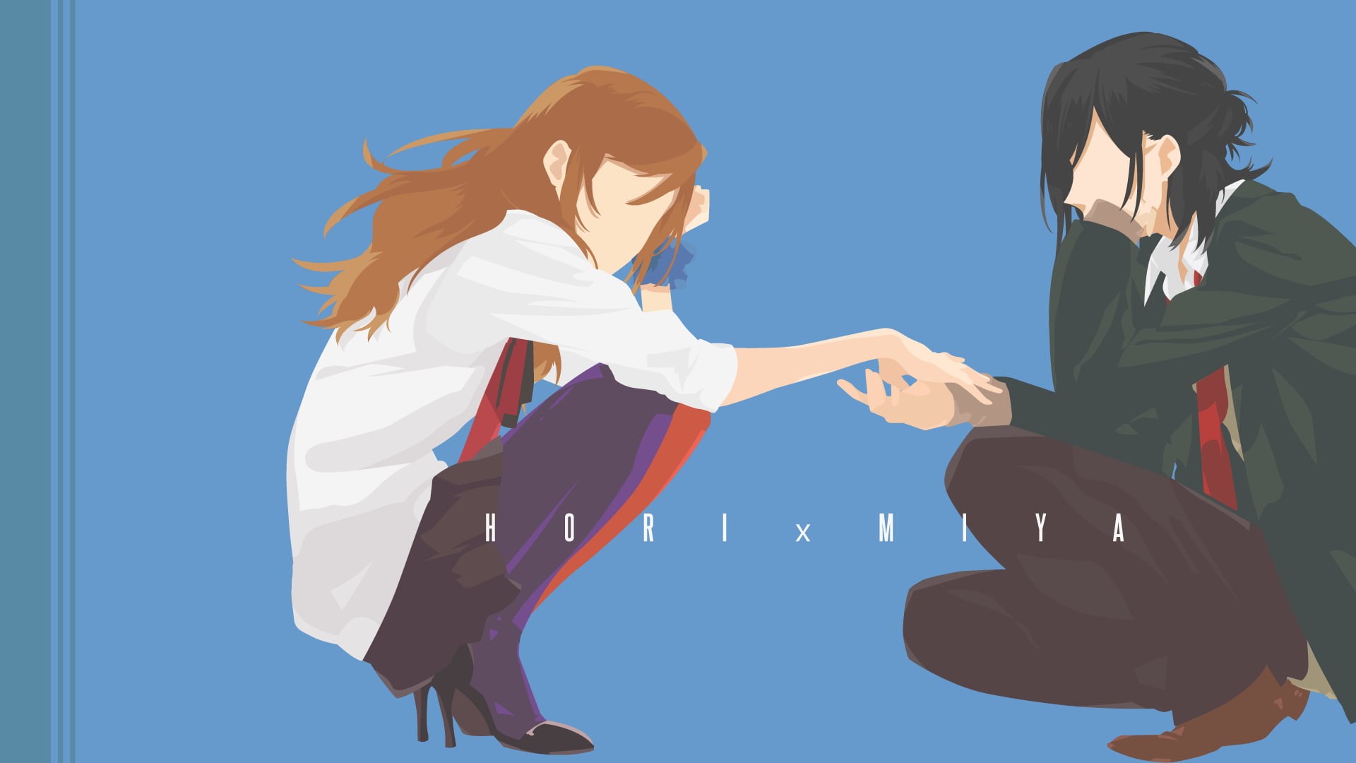 Minimalist, Hori Kyouko, Hori-san To Miyamura-kun, 1080P, Izumi Miyamura, Anime, HD Wallpaper