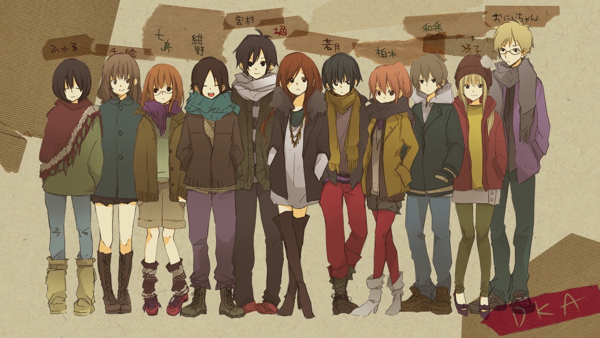 full length, men, fashion, togetherness, indoors, in a row, cover, Horimiya, 1080P, retail, Hori Kyouko, art and craft, group of people, standing, mannequin, HD Wallpaper