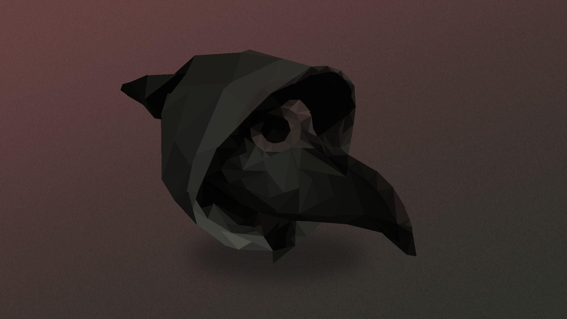 umbrella, 1080P, Dark, colored background, clothing, single object, close-up, mask, gray, paper, studio shot, security, still life, nature, representation, HD Wallpaper