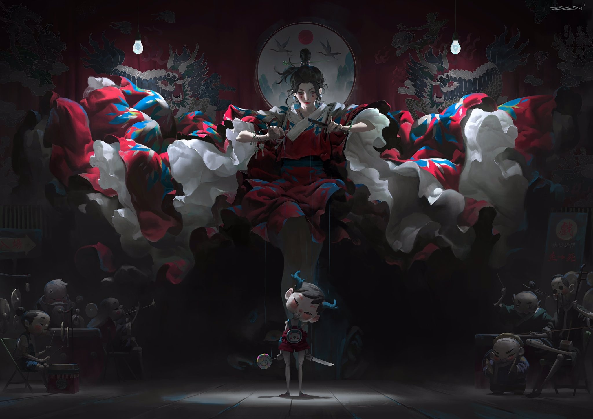 1080P, Zeen Chin, fantasy art, character design, illustration, colorful, HD Wallpaper