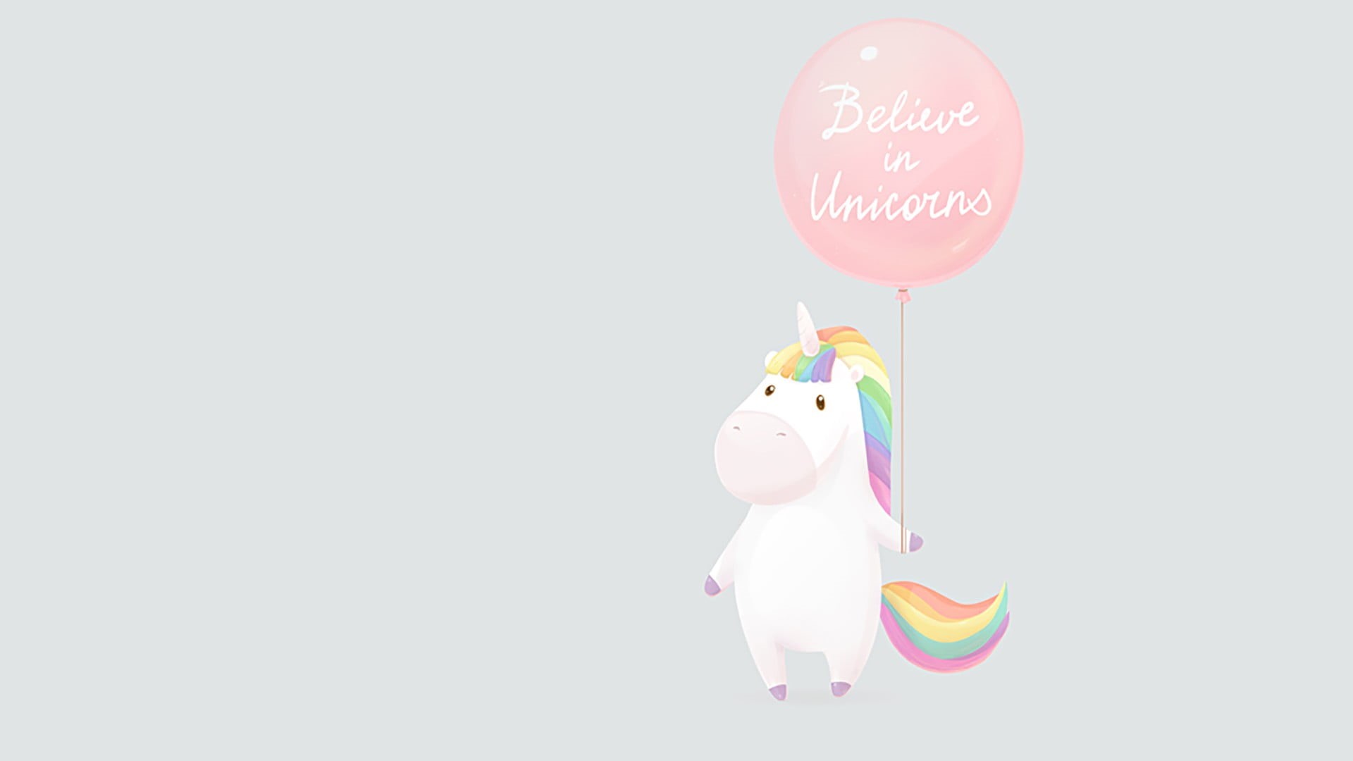 inflatable, balloon, animal, toy, rainbows, cute, still life, communication, multi colored, white background, no people, artwork, unicorn, animal themes, HD Wallpaper