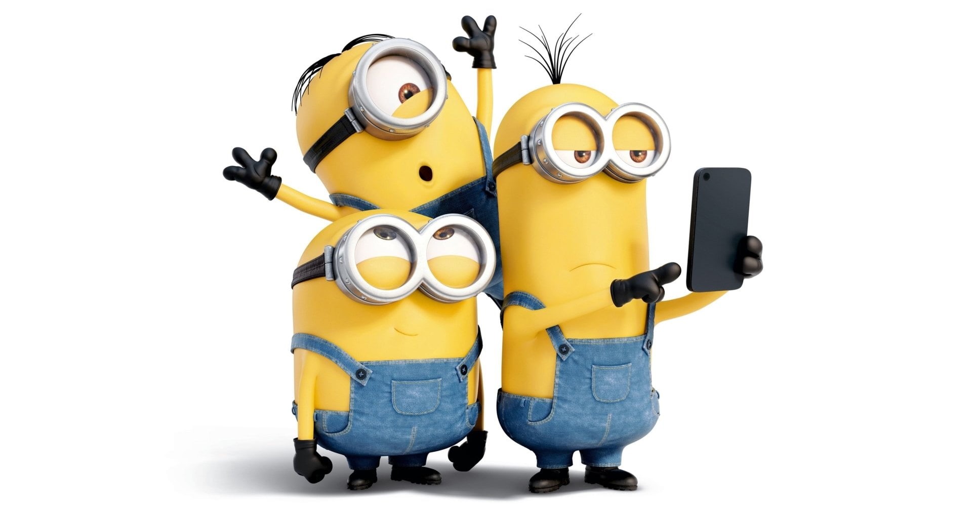 representation, technology, isolated, 1080P, still life, Stuart (Minions), Movie, security, isolated On White, robot, selfie, toy, yellow, one Person, HD Wallpaper