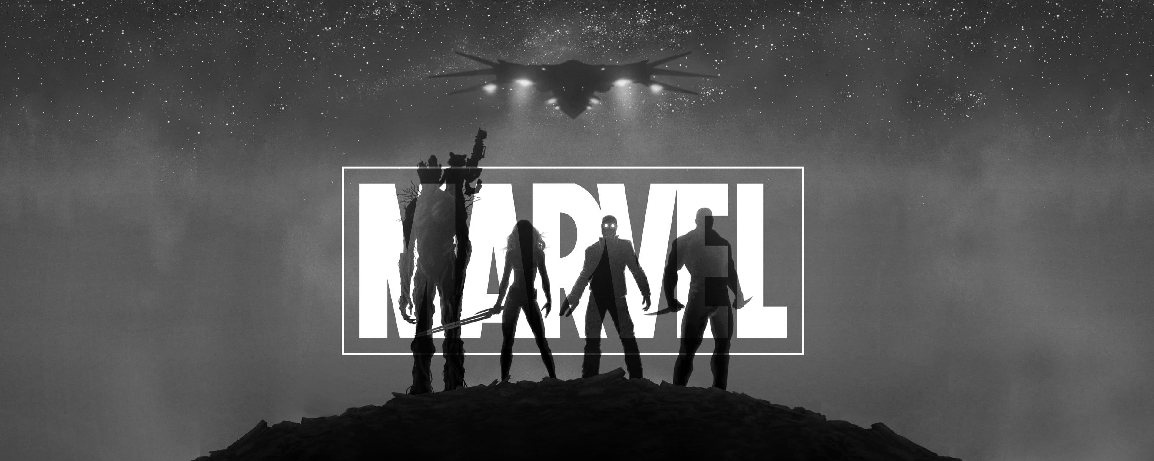 full length, nature, Guardians of the Galaxy, adult, night, illuminated, standing, creativity, togetherness, 2K, women, mid adult men, males, HD Wallpaper
