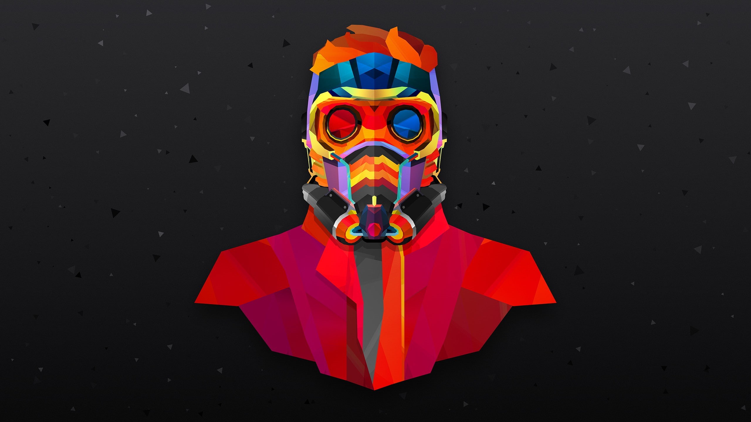 2K, movies, Justin Maller, colorful, Star Lord, Marvel Comics, HD Wallpaper