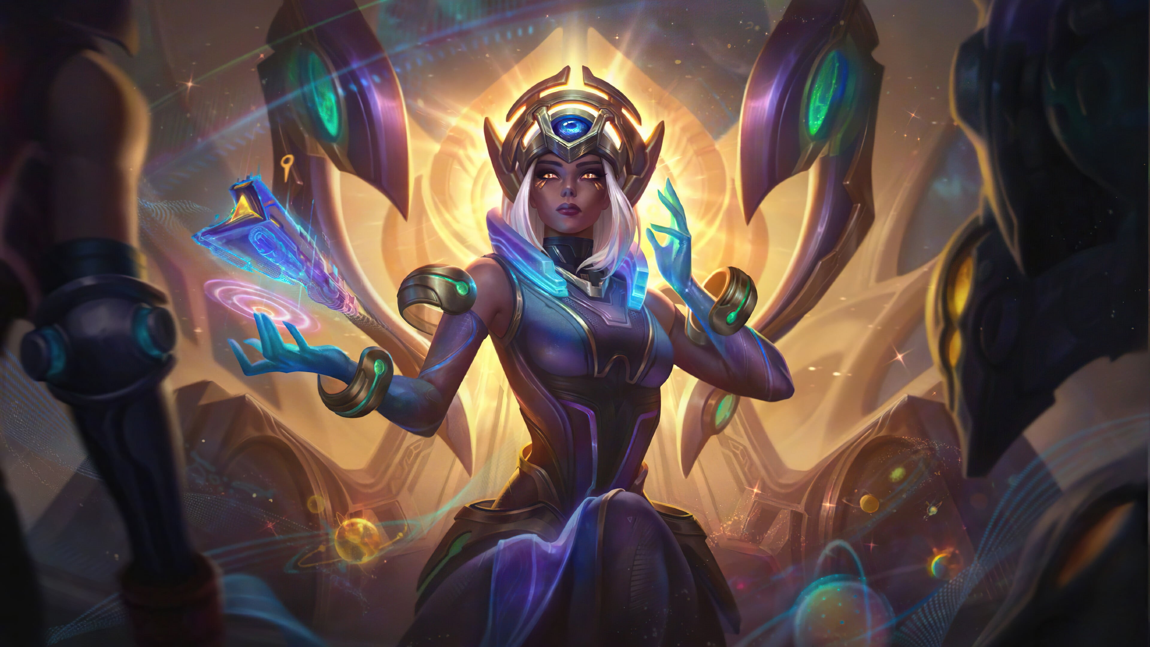 Karma (League of Legends), Guardians of the Galaxy, space, Riot Games, Karma, League of Legends, galaxy, The Odyssey, supporters, 4K, Support (League Of, HD Wallpaper