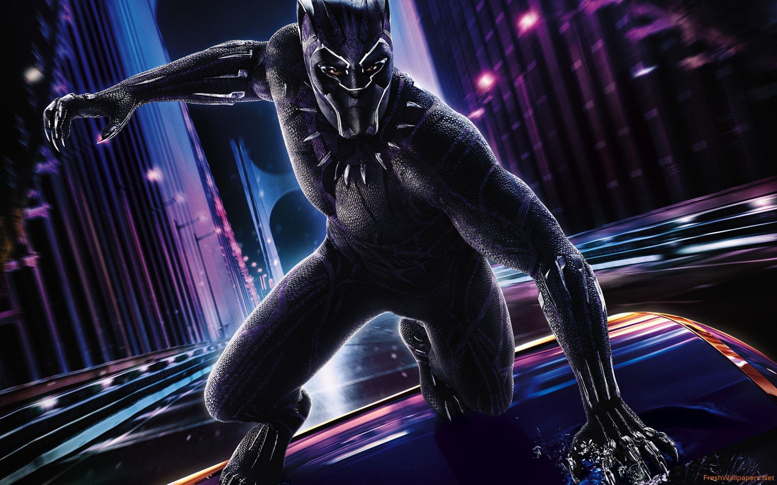 Marvel Cinematic Universe, Black Panther, Tchalla, 2K, MCU, Wakanda, HD Wallpaper
