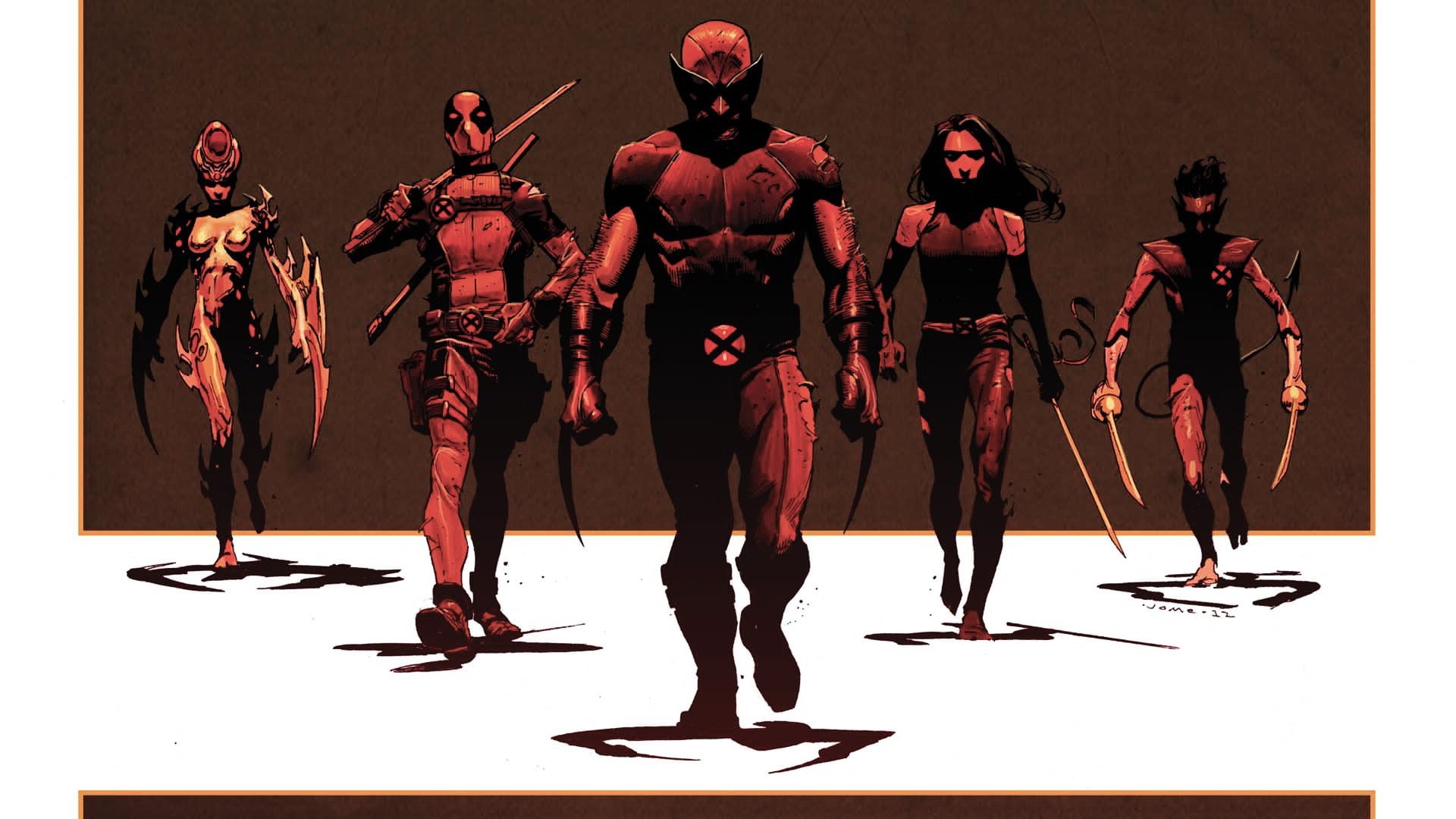 adult, clothing, indoors, 1080P, e v a, wolverine, x men, performing arts event, dancing, arts culture and entertainment, x force, group, men, males, crowd, HD Wallpaper