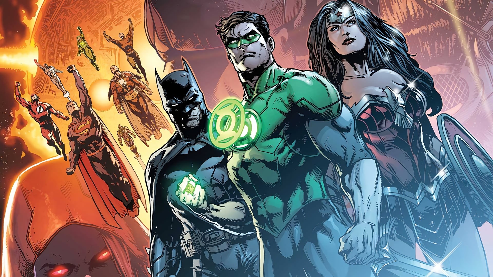 Lex Luthor, Jason Faboc, Amazon, Costume, Barry Allen, Flash, Hal Jordan, Wonder Woman, Batman, Billy Batson, Bruce Wayne, Artist, Comics, 1080P, Shazam, HD Wallpaper