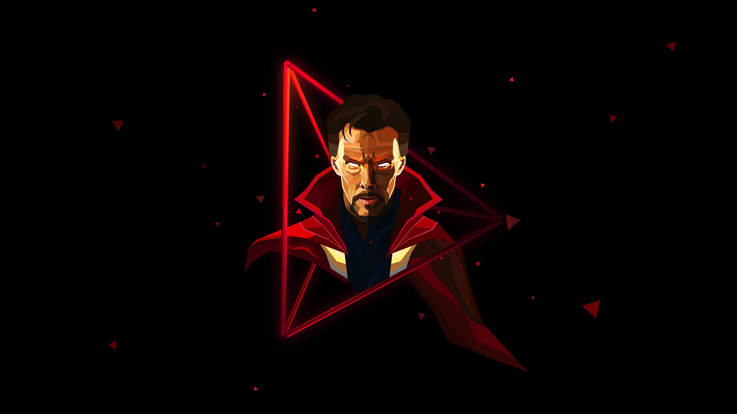 Minimal, Doctor Strange, 2K, Marvel Comics, Dr Stephen Strange, Dark, HD, Artwork, Black, HD Wallpaper
