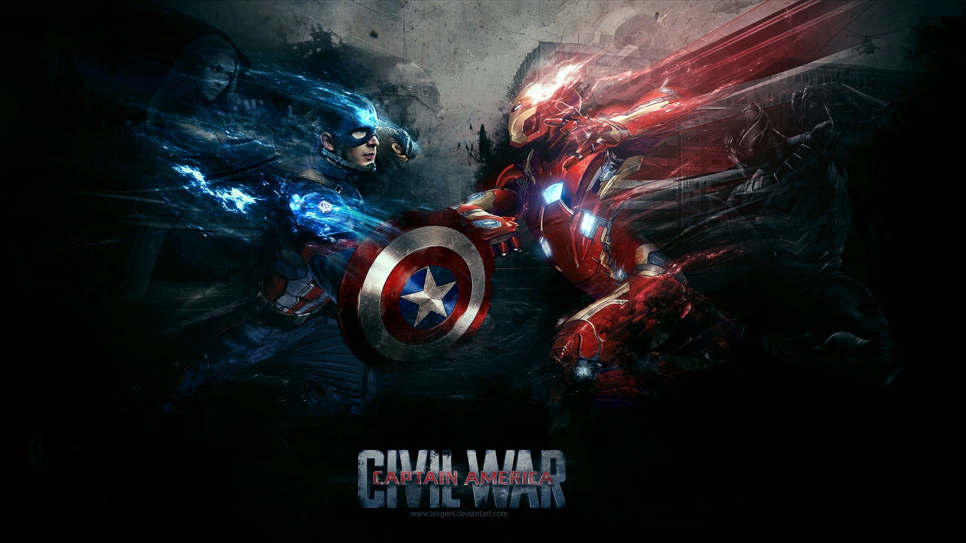 Captain America: Civil War, Captain America, Iron Man, 1080P, HD Wallpaper