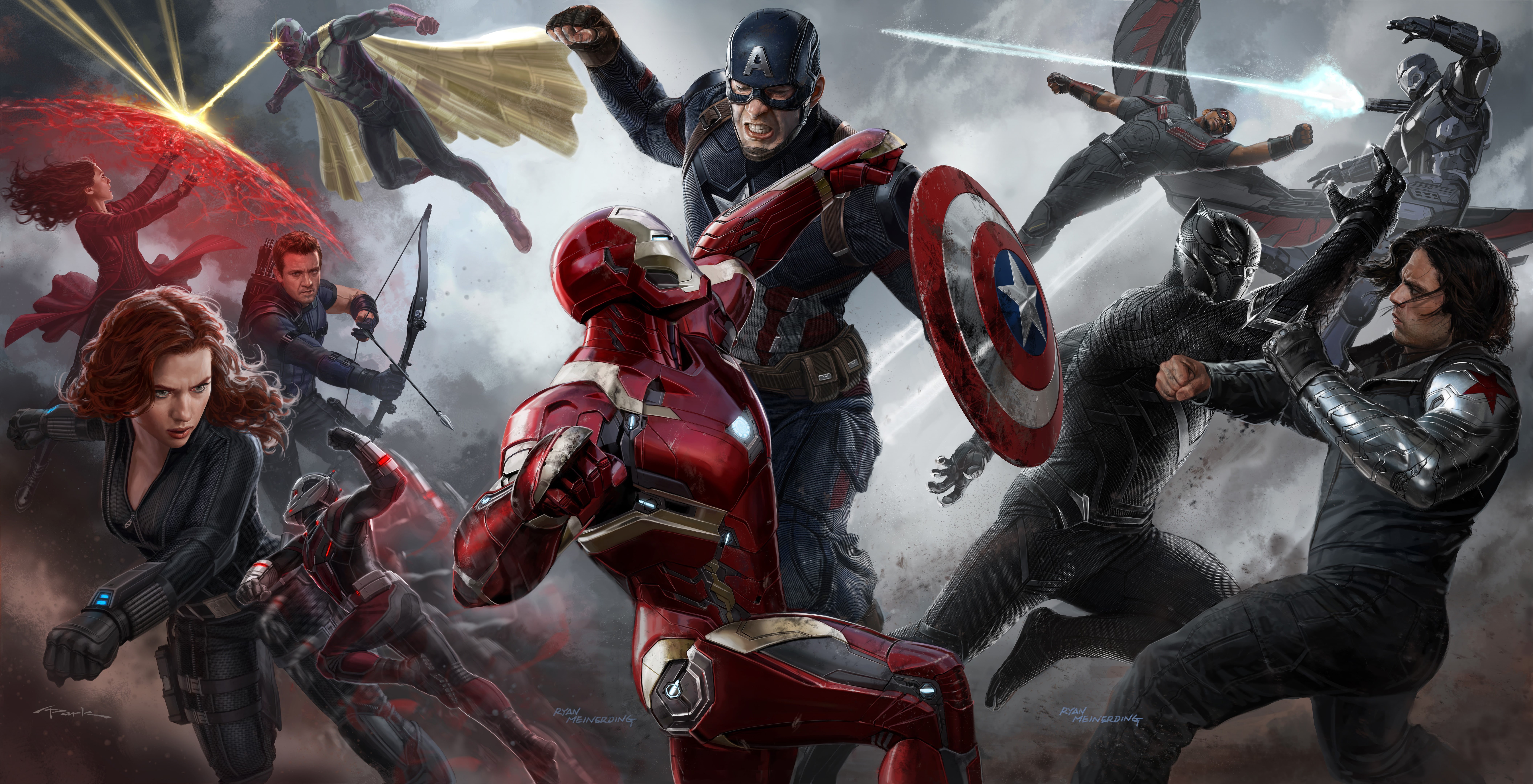 Civil War, Concept Art, Captain America, 8K, HD Wallpaper