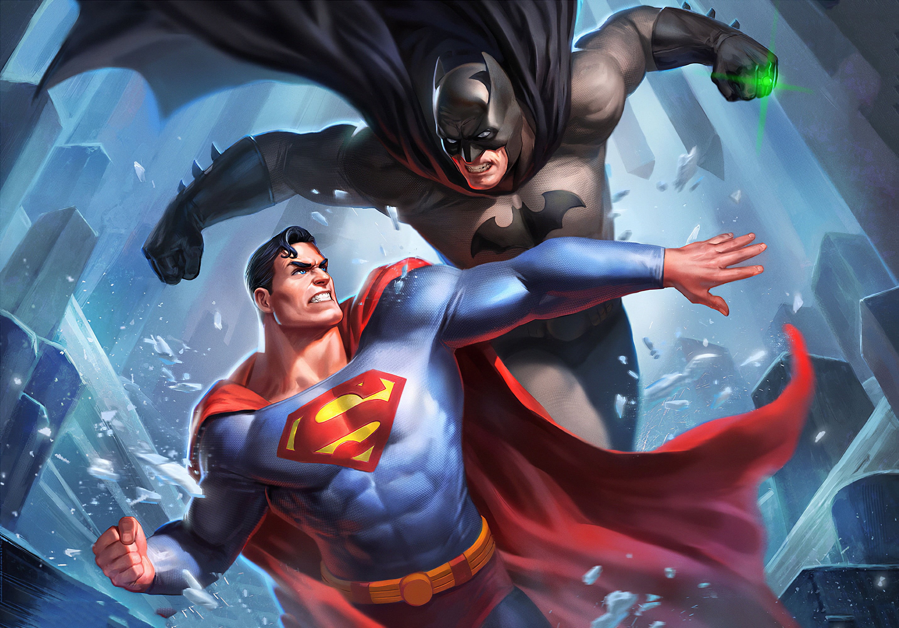 Batman, Superman, 2K, Batman VS. Superman, DC Comics, HD Wallpaper