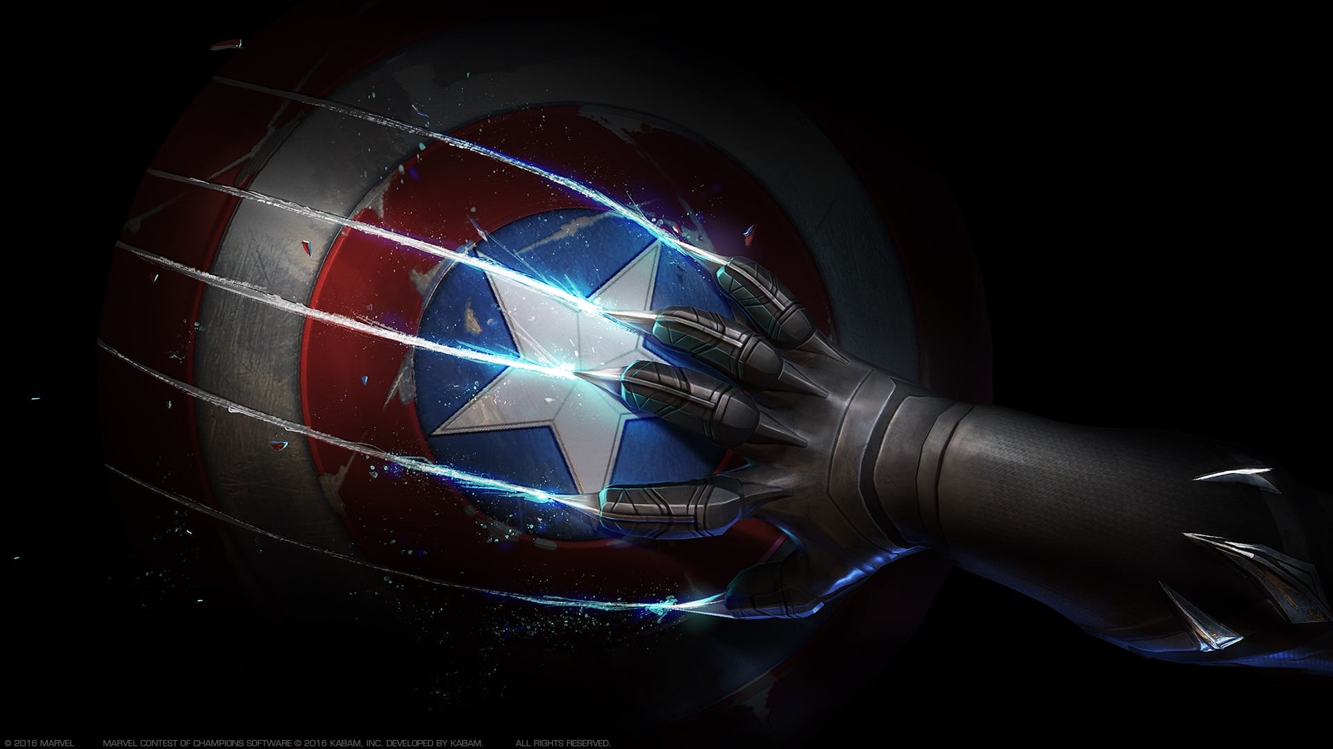 1080P, Marvel Cinematic Universe, Captain America, Black Panther, shield, HD Wallpaper
