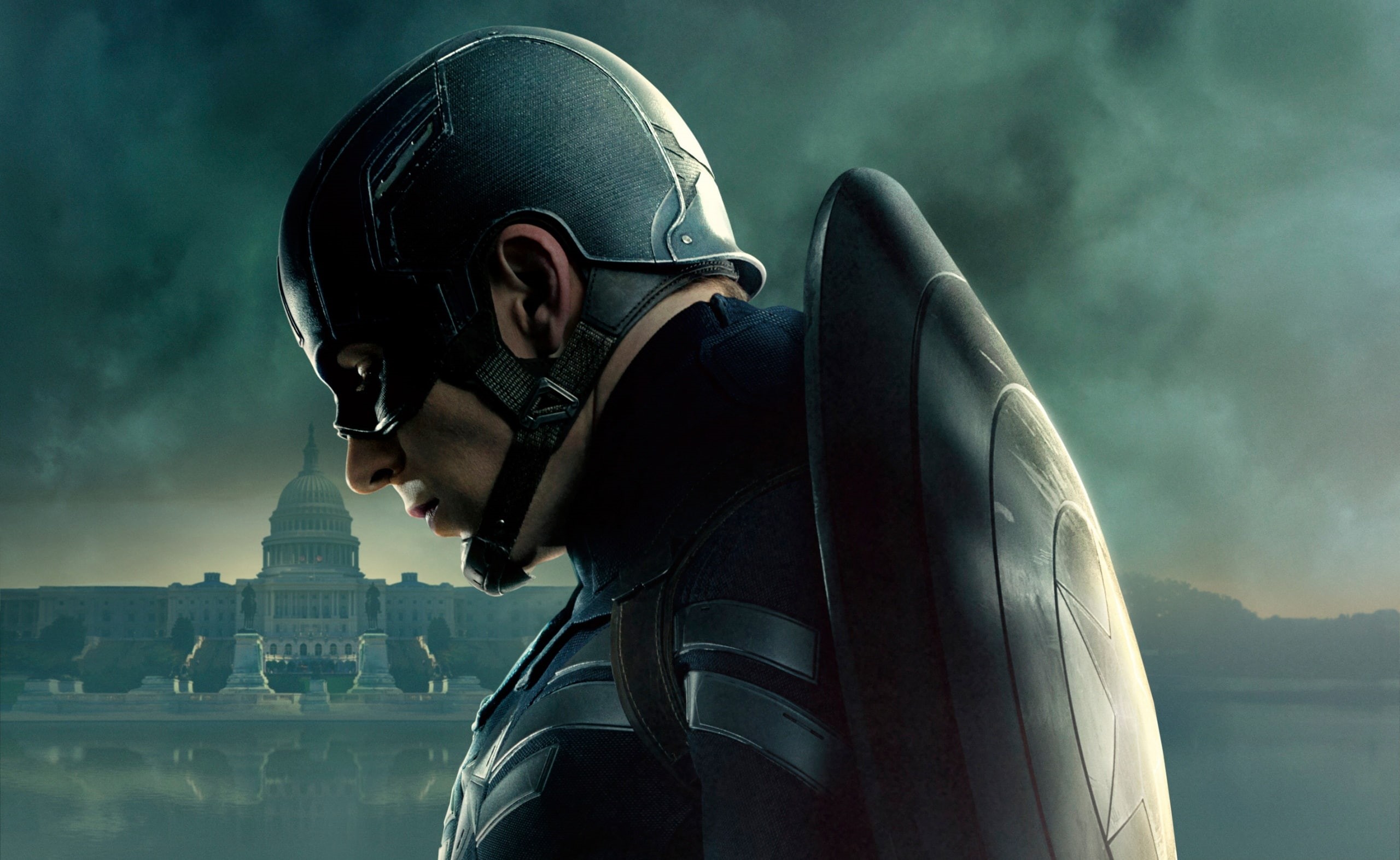 mountain, hood - clothing, Steve Rogers, one person, captain, Film, built structure, headshot, The Winter Soldier, nature, lifestyles, 2014, cloud - sky, HD Wallpaper