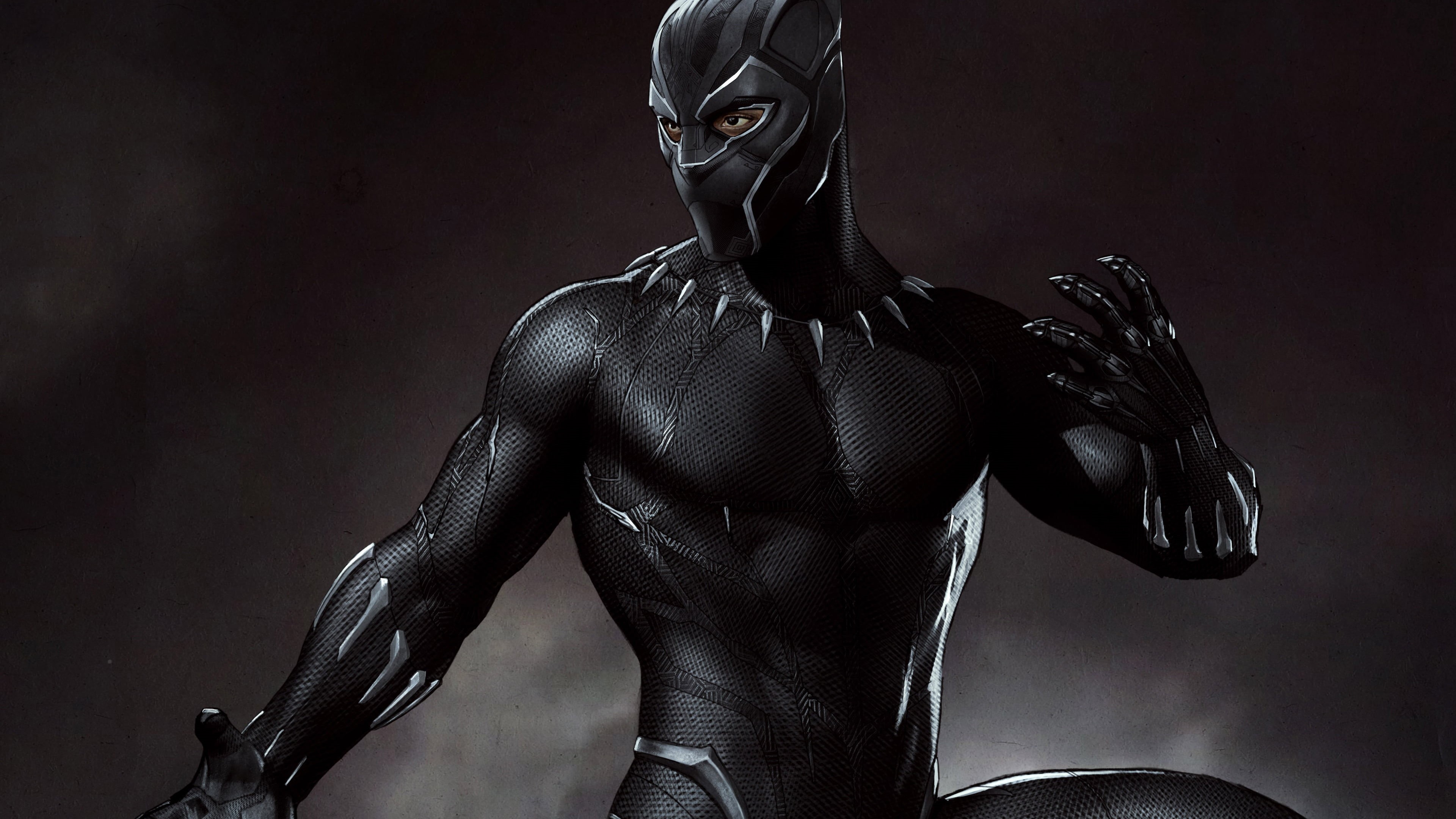 MCU, 4K, Marvel Cinematic Universe, Tchalla, Wakanda, Black Panther, HD Wallpaper