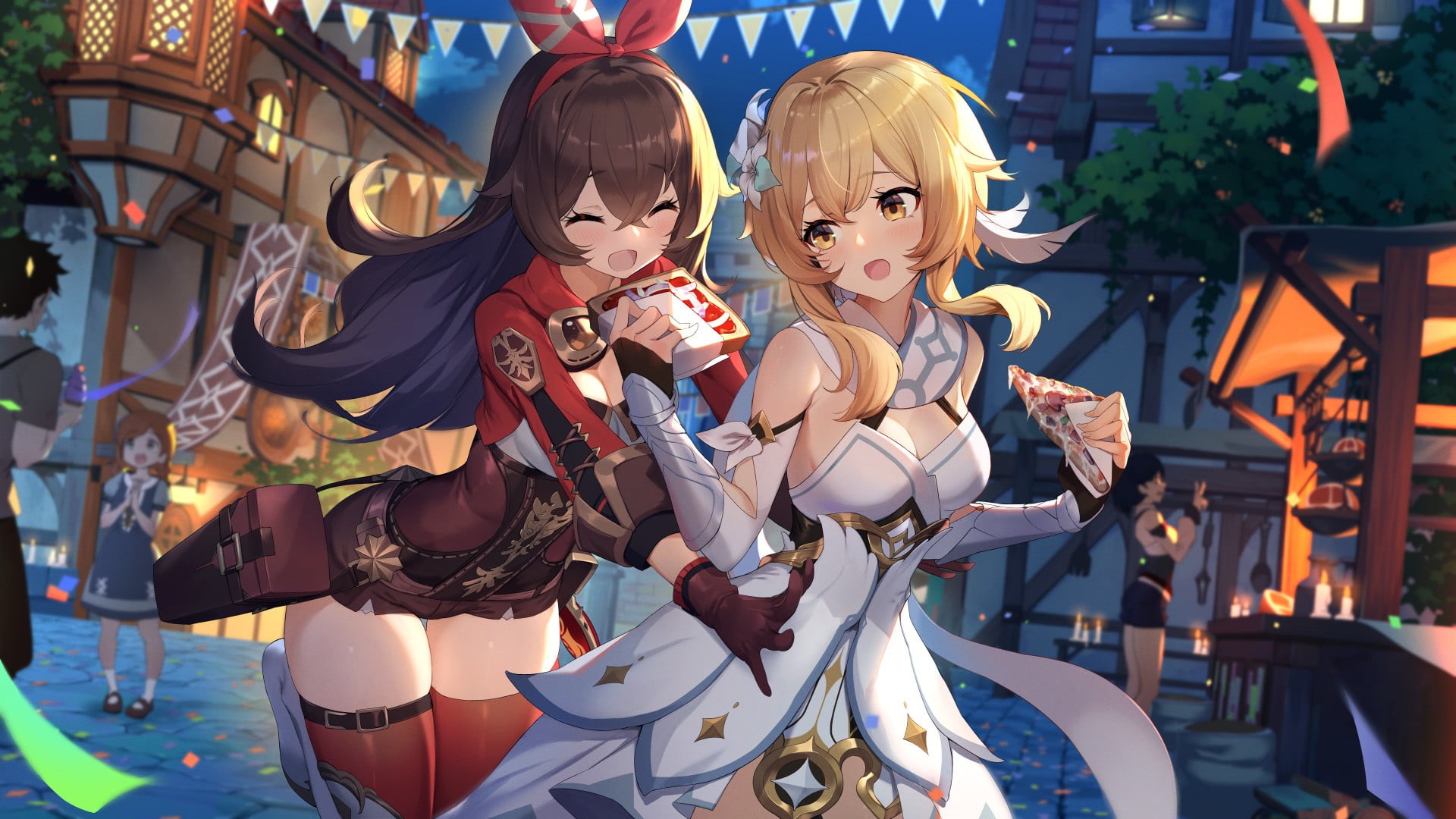 Genshin Impact, yuri, 1080P, HD Wallpaper