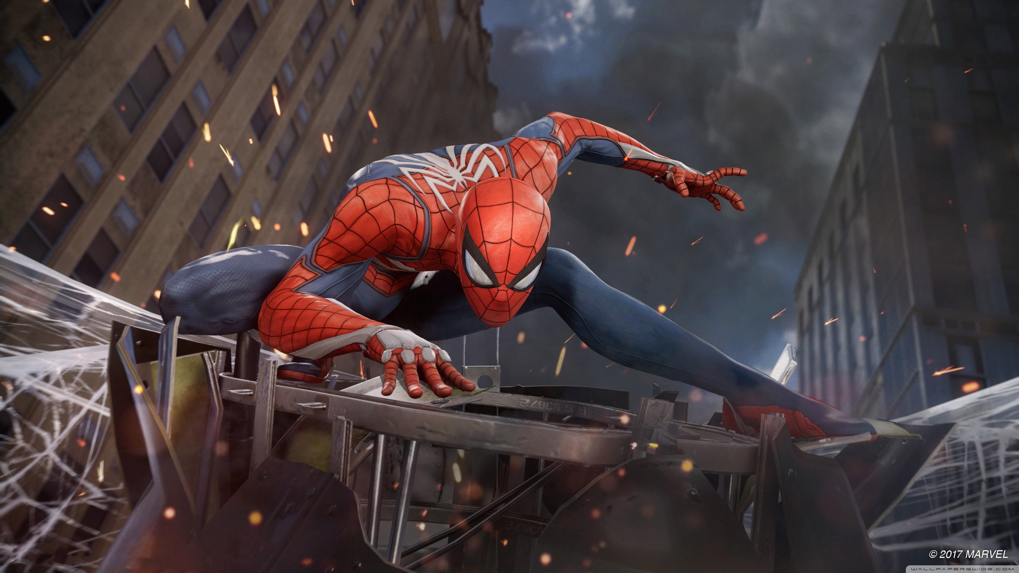 Spider-Man, 2K, superhero, video games, Spider-Man (2018), HD Wallpaper
