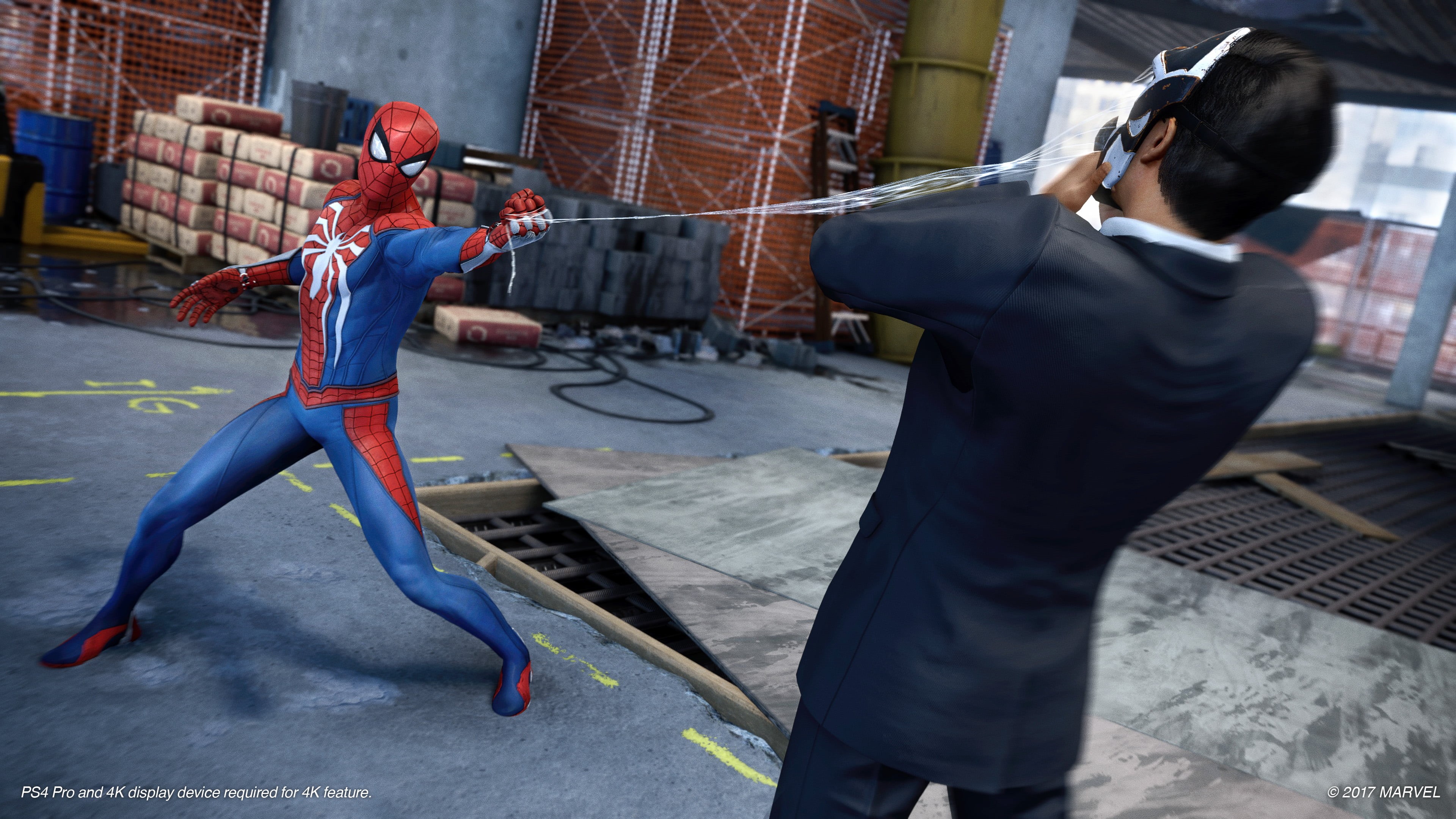 adult, full length, construction industry, men, holding, effort, 4K, day, Spider-Man (2018), occupation, architecture, human arm, skill, video games, real people, HD Wallpaper