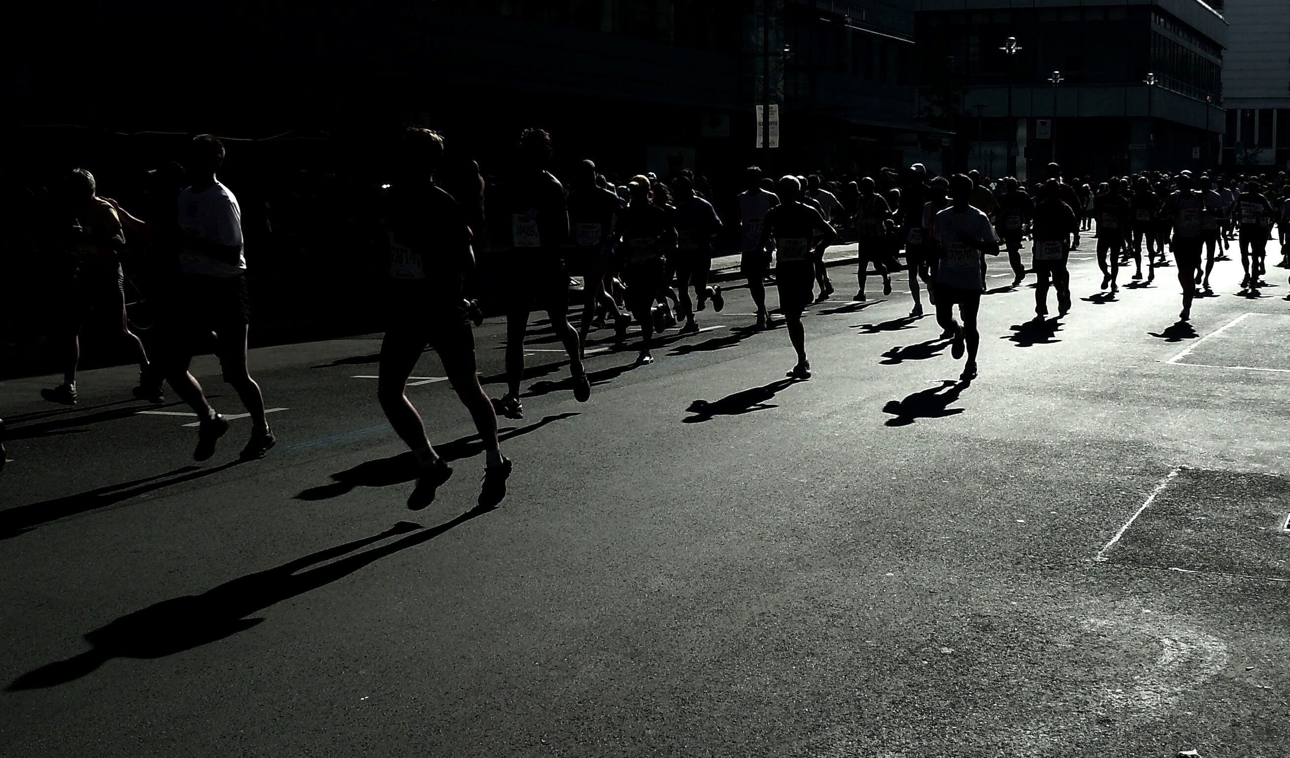 shadow play, athlete, group of people, transportation, large group of people, leisure activity, sunlight, hobby, run, day, people, personal, human, men, HD Wallpaper