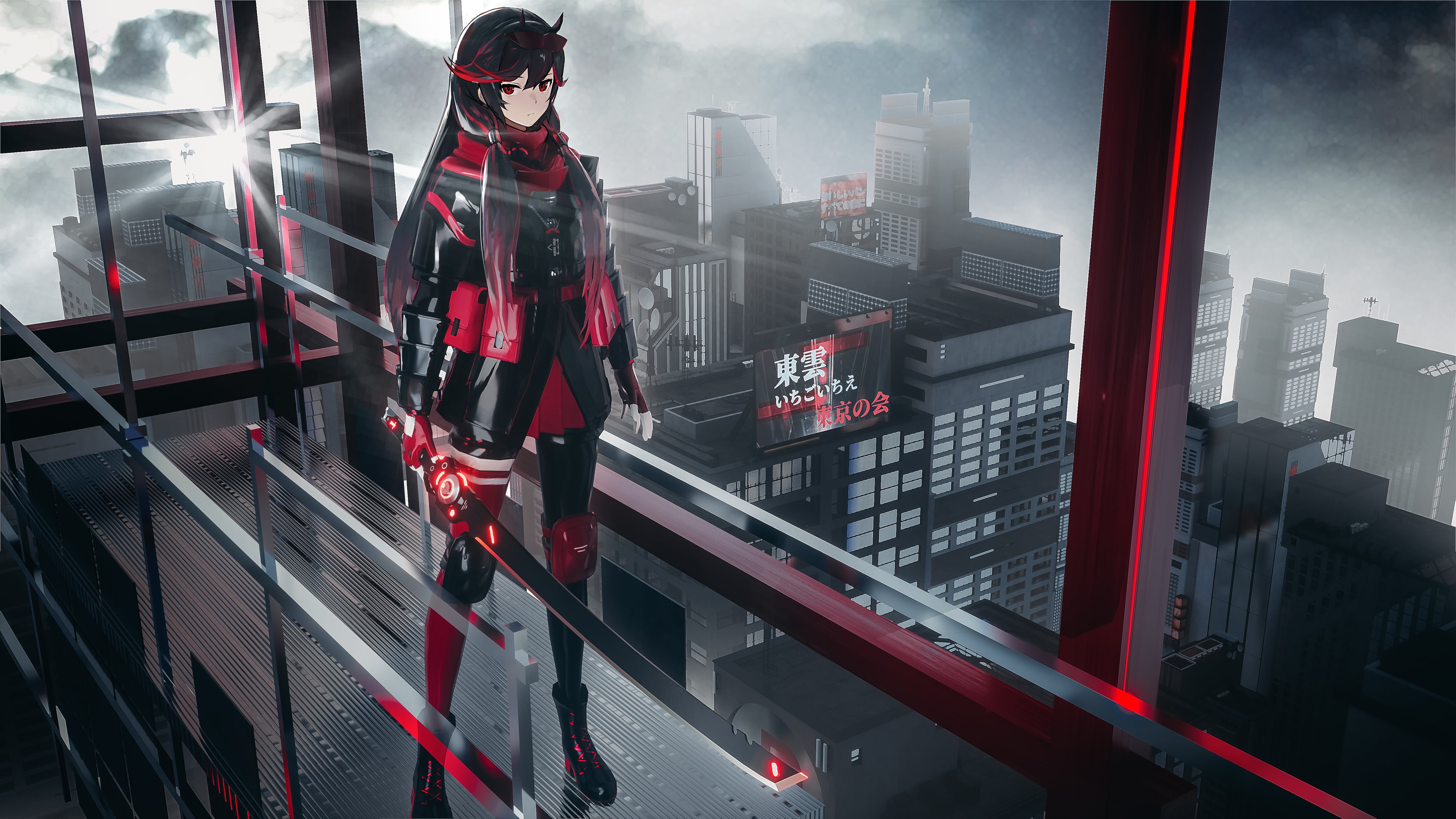 cyborg, 4K, anime girls, Seymour, anime, Punishing: Gray Raven, science fiction, HD Wallpaper