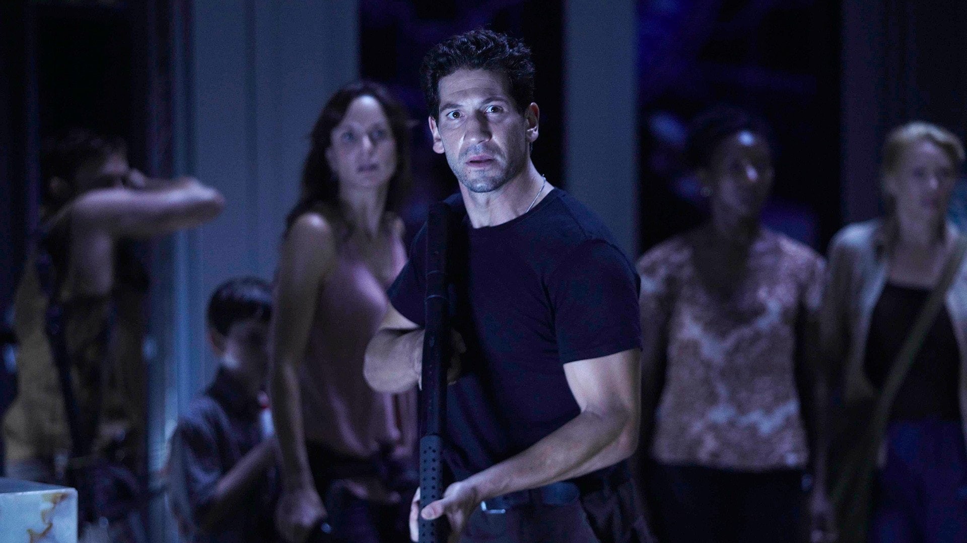 The Walking Dead, portrait, nightlife, Shane Walsh, men, standing, night, women, 1080P, people, TV Show, adolescence, indoors, young adult, adult, group of people, HD Wallpaper
