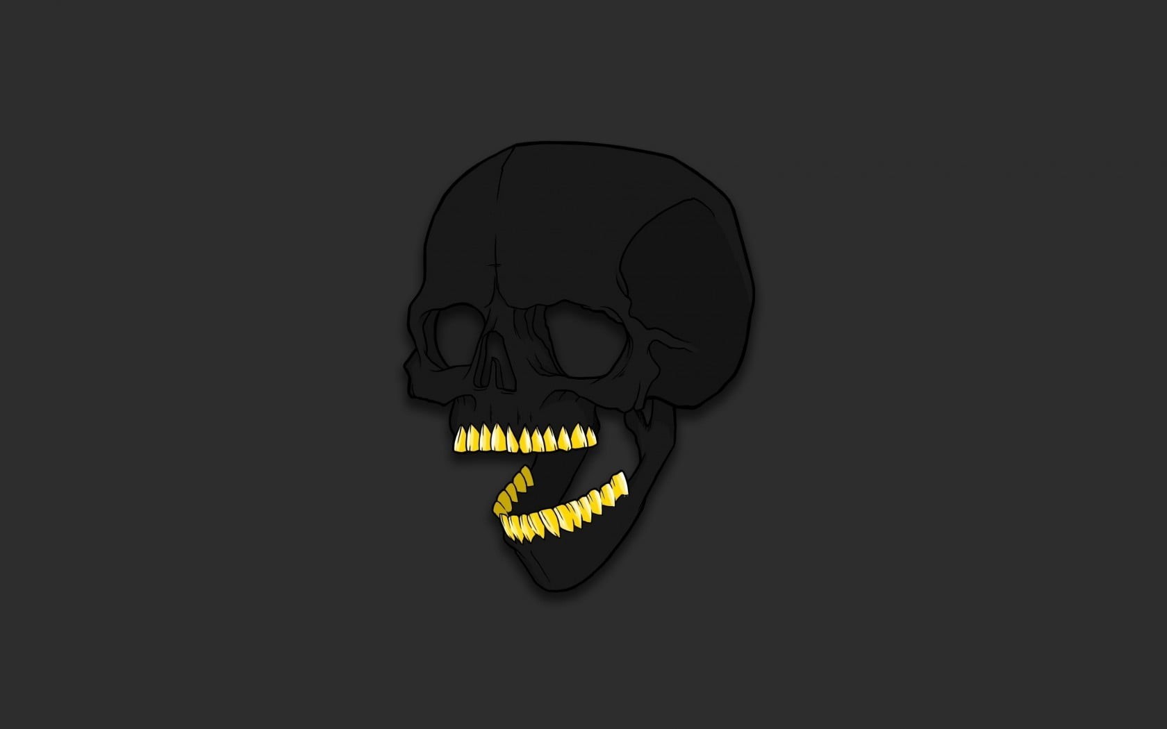 communication, human, artwork, text, digital, minimalism, cut out, illuminated, human body part, creativity, fun, skull, gold, people, shape, 720P, HD Wallpaper