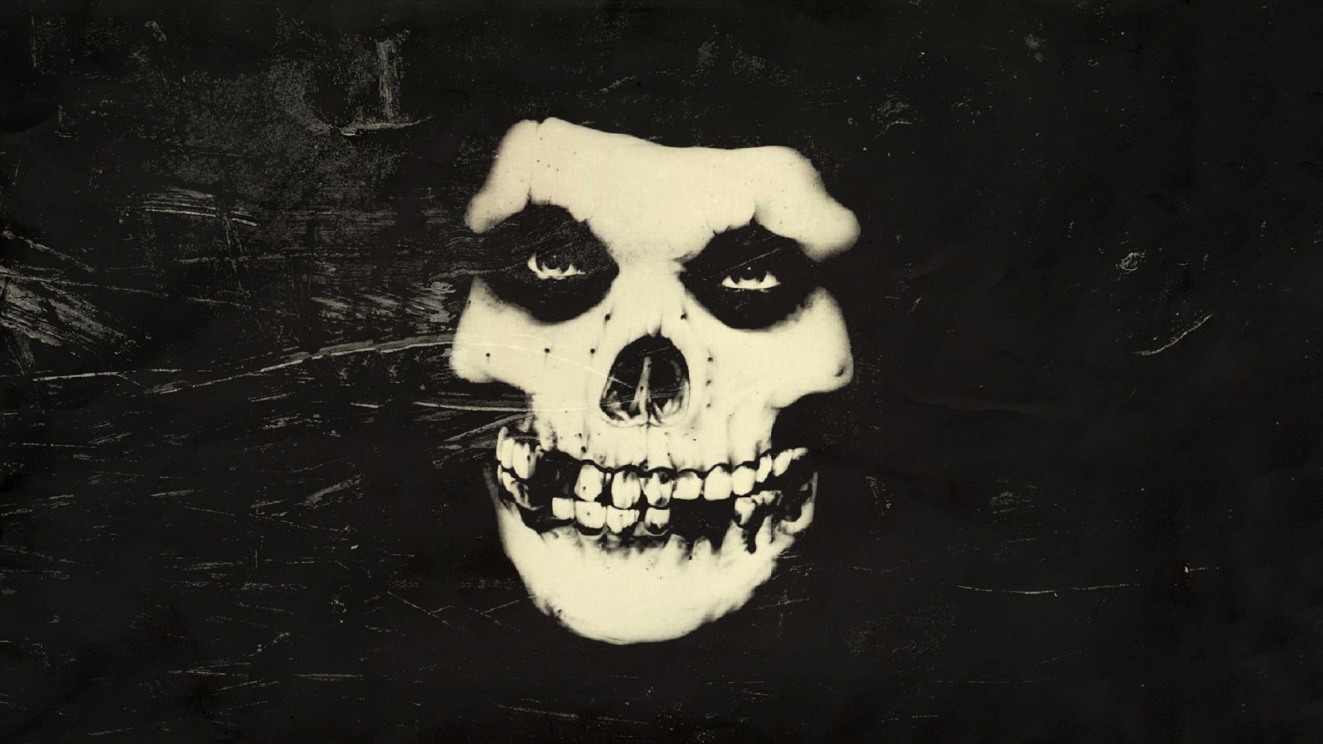 human body part, painting, mystery, evil, 1080P, music, mask, indoors, celebration, rock bands, single object, bone, halloween, disguise, skull, representation, HD Wallpaper