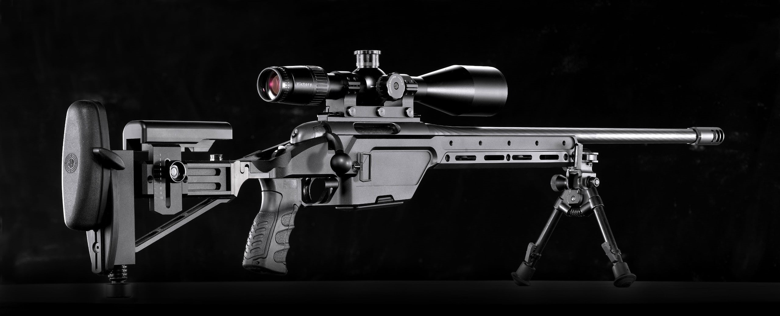 lens - eye, sniper rifle, no people, lens - optical instrument, close-up, gun, Steyr SSG 08, arts culture and entertainment, Steyr, photography themes, HD Wallpaper