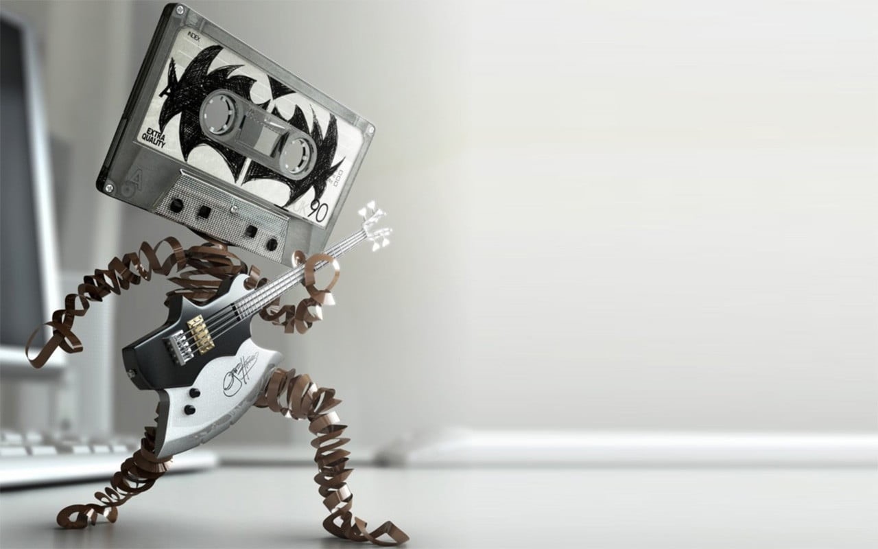 retro styled, still life, audio cassete, focus on foreground, music, connection, toy, machinery, photography themes, close-up, cassette, communication, HD Wallpaper