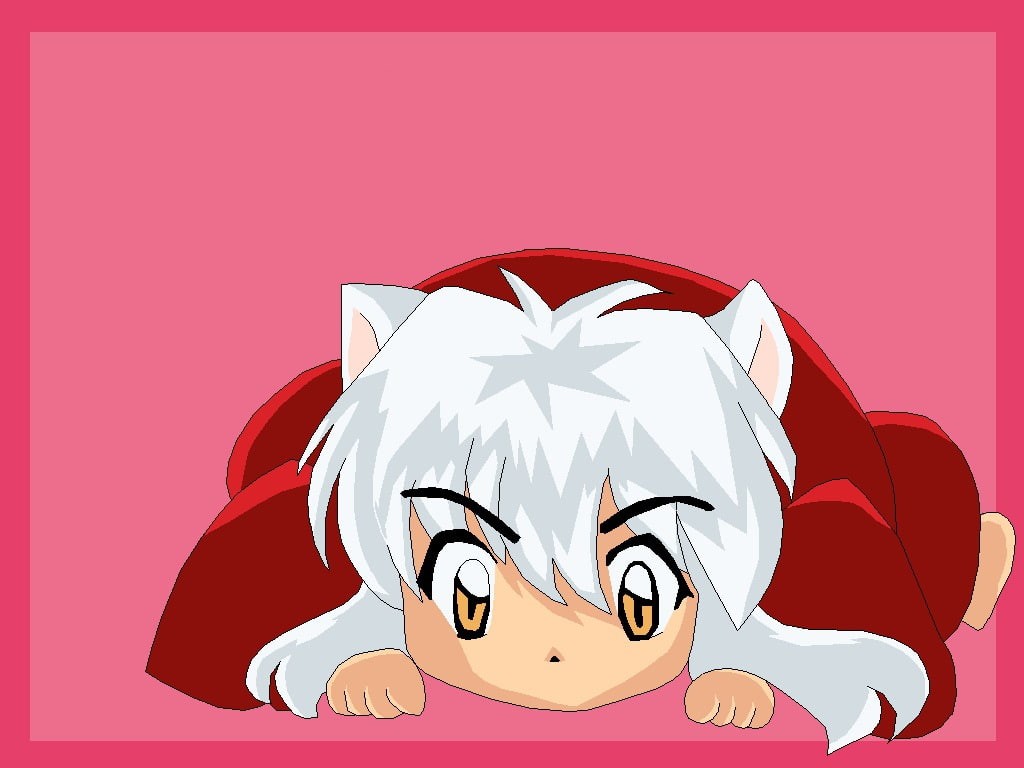 Inuyasha, awesome, cute, 480P, hd, chibi, art, anime, HD Wallpaper