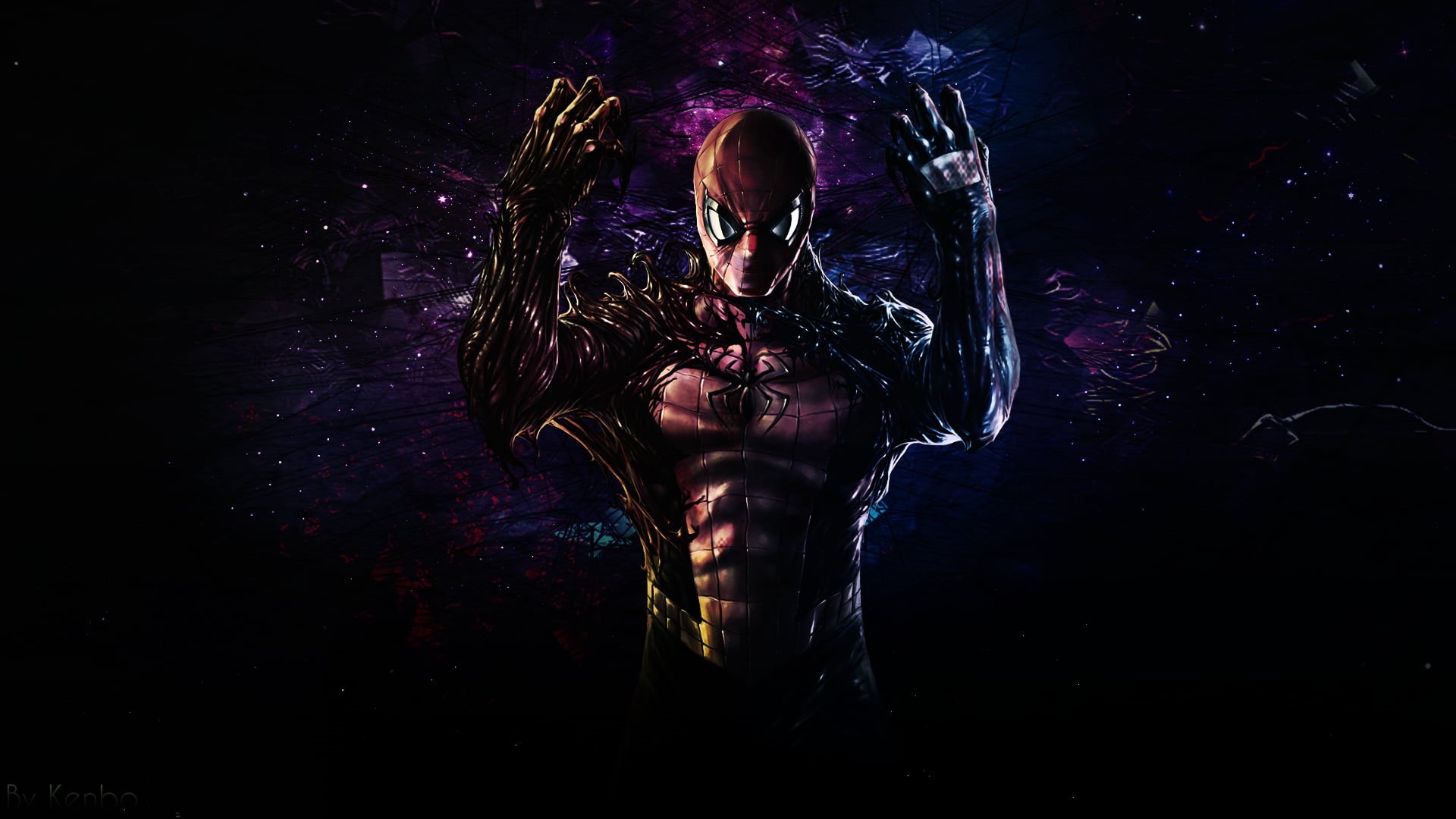 1080P, spider, Marvel Cinematic Universe, Marvel Comics, comic books, Marvel Super Heroes, Spider-Man, Venom, HD Wallpaper