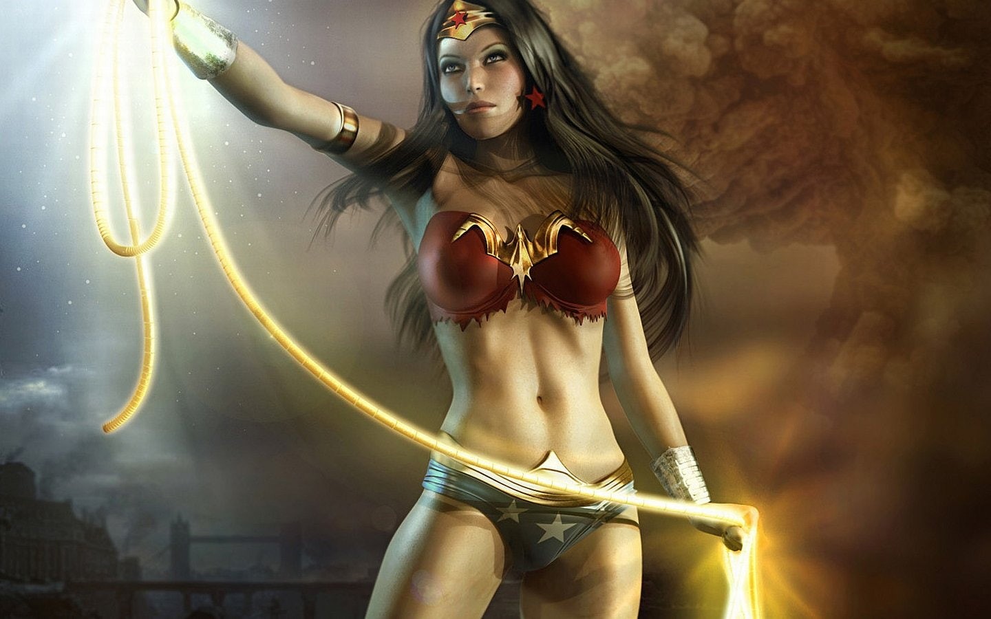 video games, dc, woman, wonder, injustice, 720P, hd, HD Wallpaper