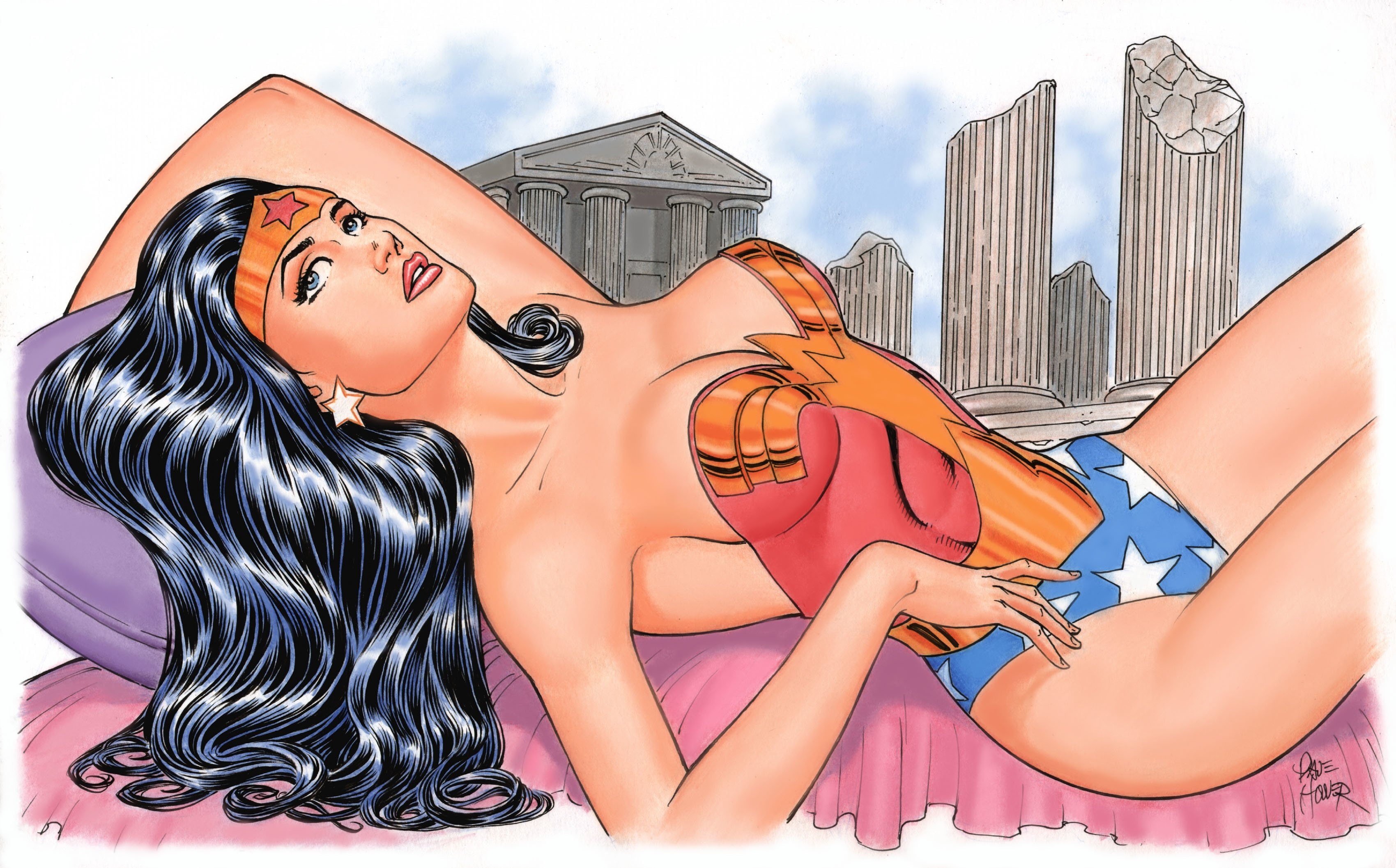 diana, supergirl, hoover, comics, dave, girls, prince, fantasy, heroes, hero, woman, 2K, HD Wallpaper