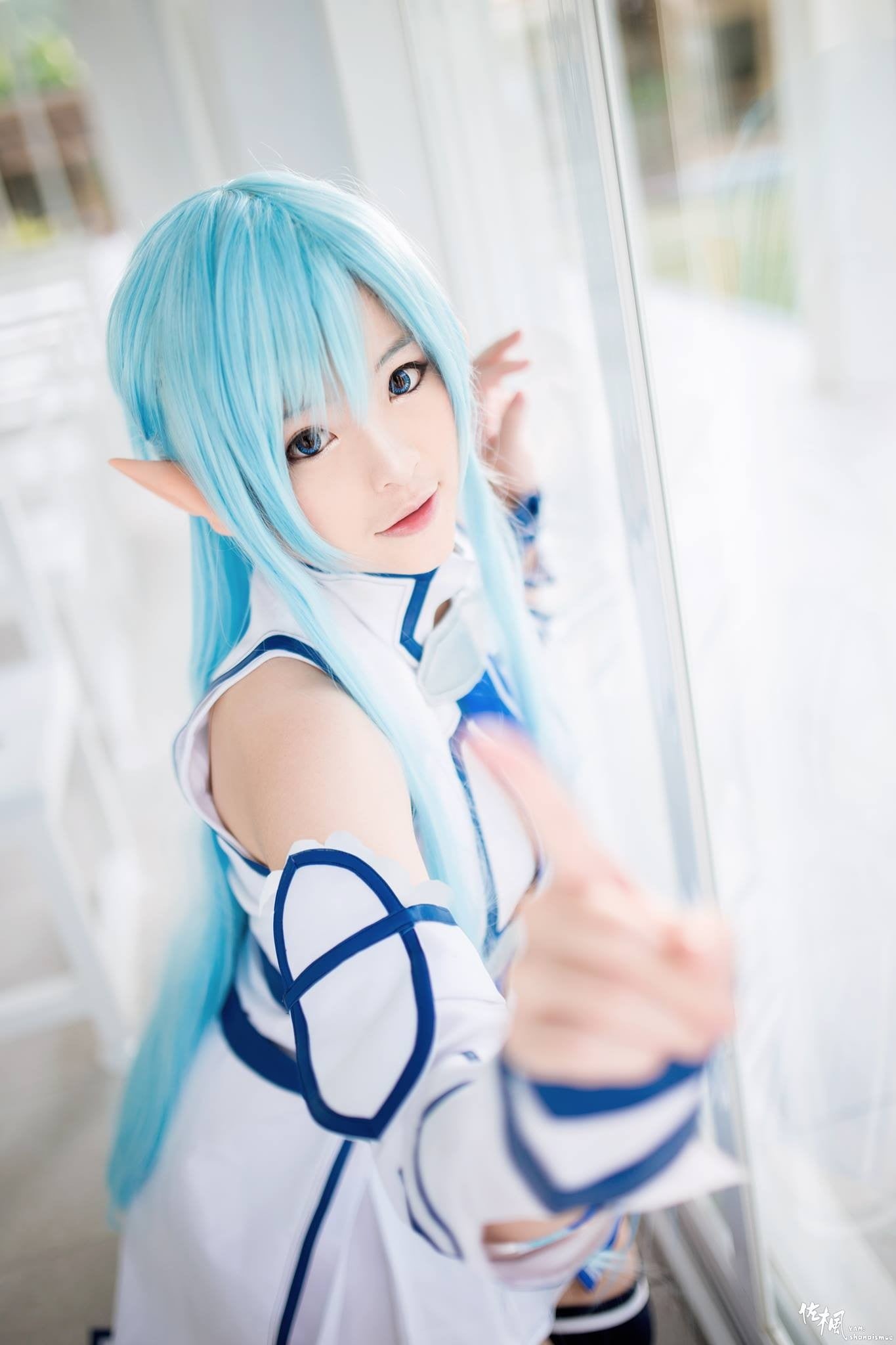 hair, one person, Yuuki Asuna, cosplay, beauty, beautiful woman, portrait, women, white, wigs, Asian, Misa TW Cosplayer, Sword Art Online, blond hair, young women, Phone HD Wallpaper
