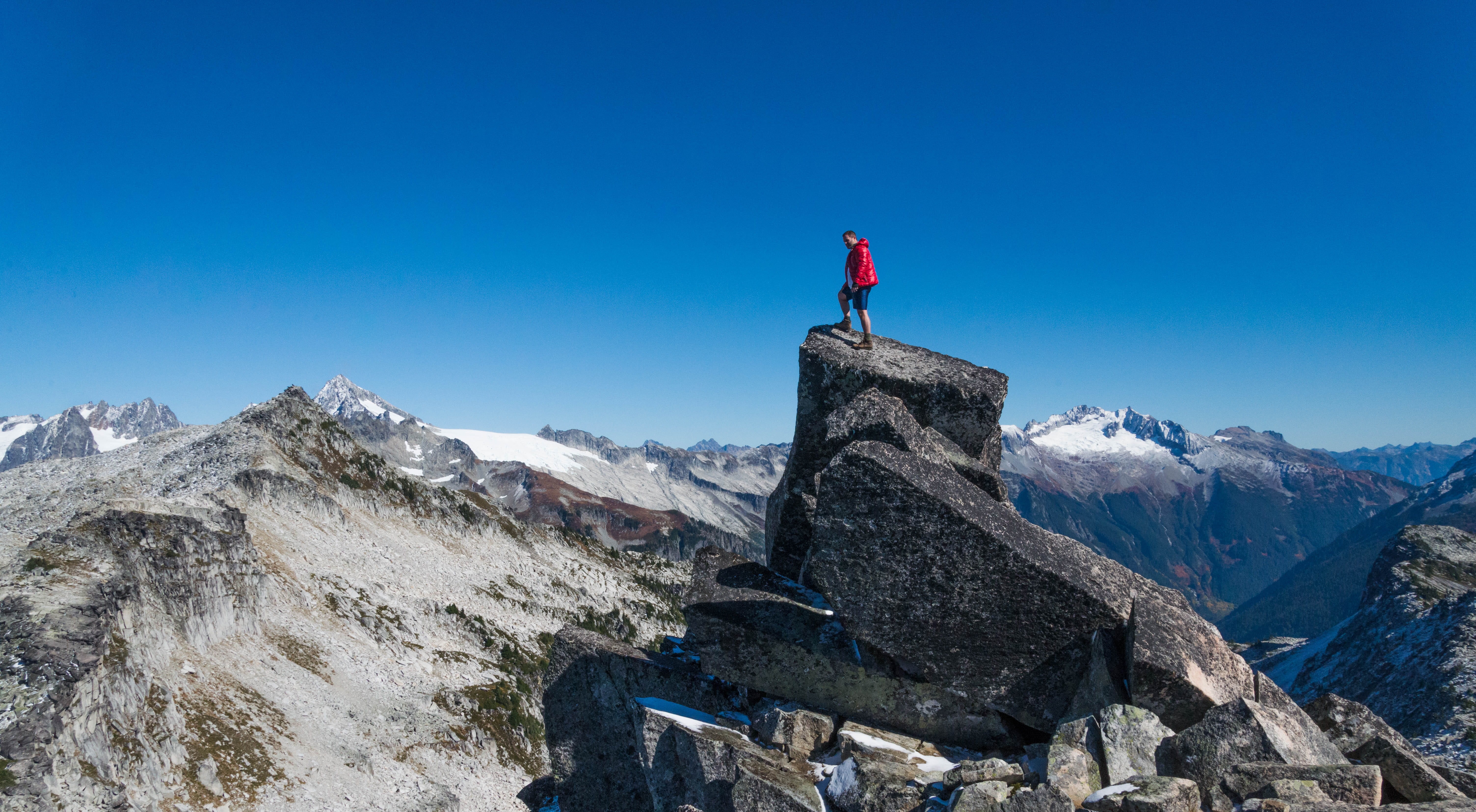 sport, rock, adventure, scenics - nature, nature, hike, high, snow, mountain peak, altitude, beauty in nature, climbing, landscape, snowcapped mountain, HD Wallpaper