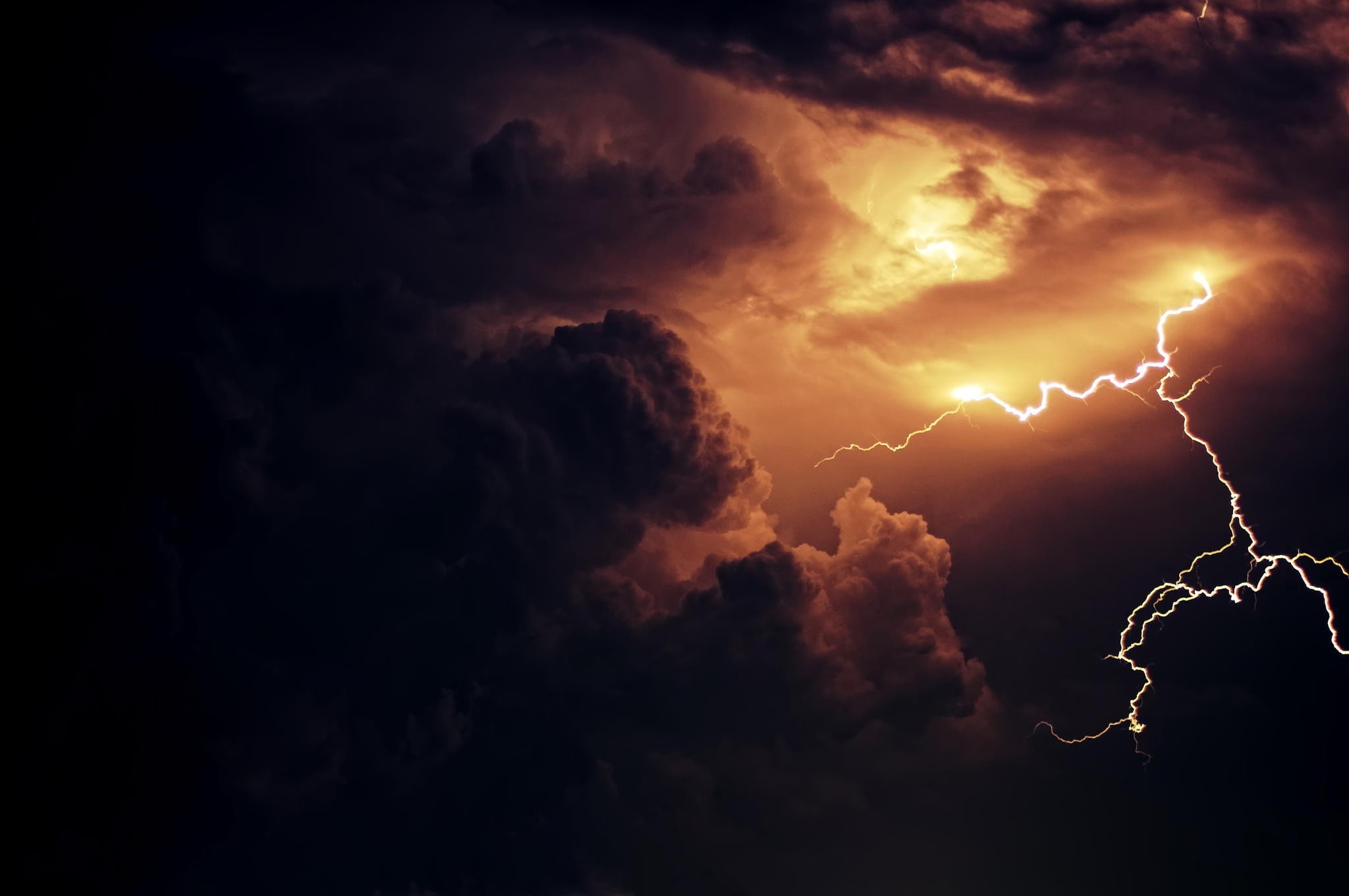 outdoors, nature, 1080P, scenics - nature, power in nature, beauty in nature, storm cloud, power, storm, sign, sky, ominous, low angle view, lightning, HD Wallpaper