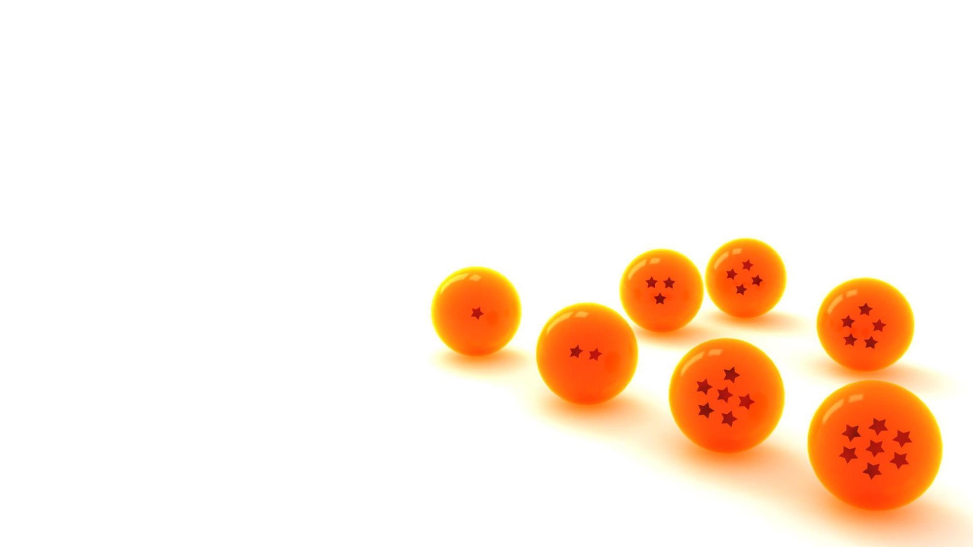 dragonball, group, still life, healthy eating, indoors, studio shot, z, white background, freshness, balls, number, orange color, raw food, orange, dragon, HD Wallpaper