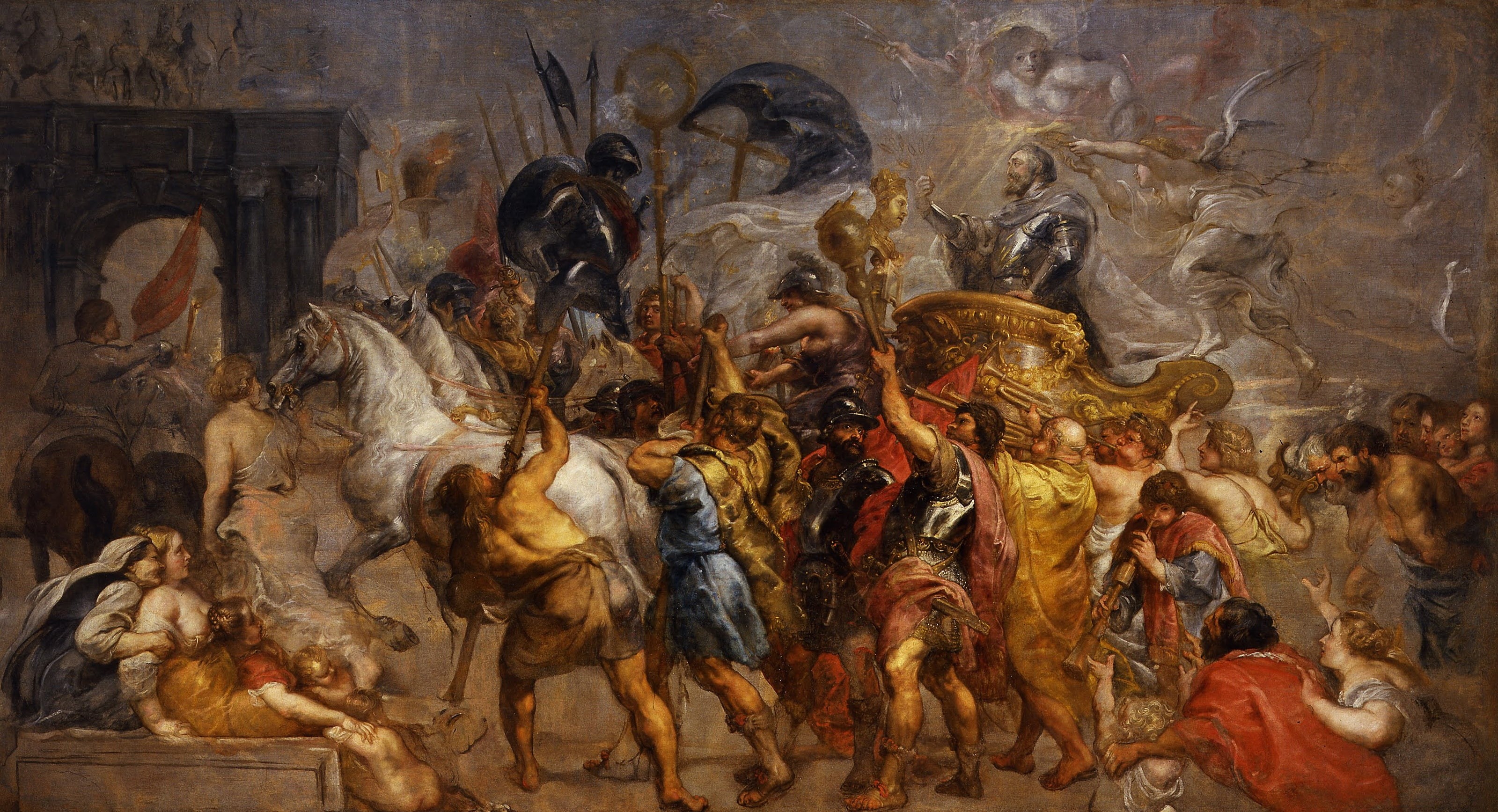 2K, history, Pieter Paul Rubens, picture, Triumphal Entry of Henry IV into Paris, Peter Paul Rubens, HD Wallpaper