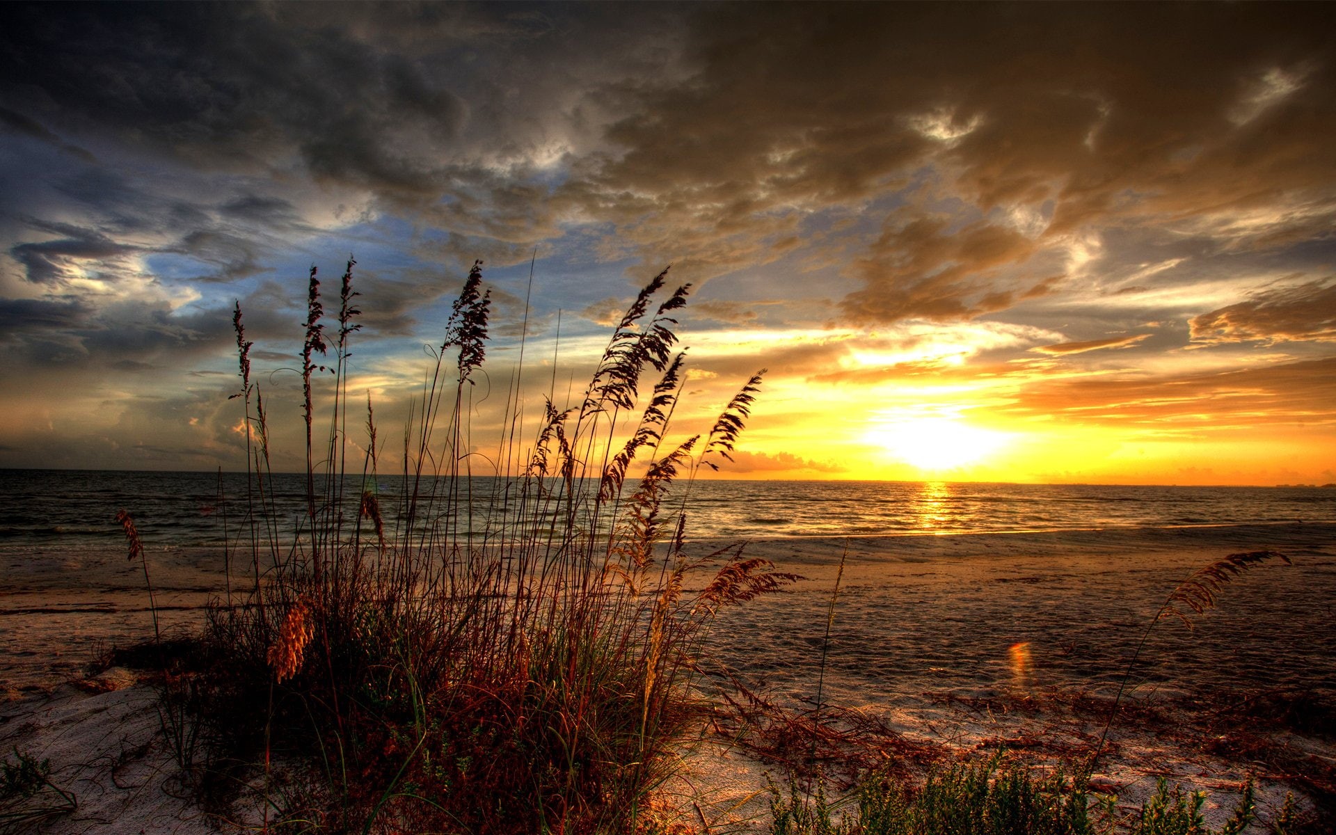 puesta, sol, naturaleza, paisaje, 1080P, HD Wallpaper