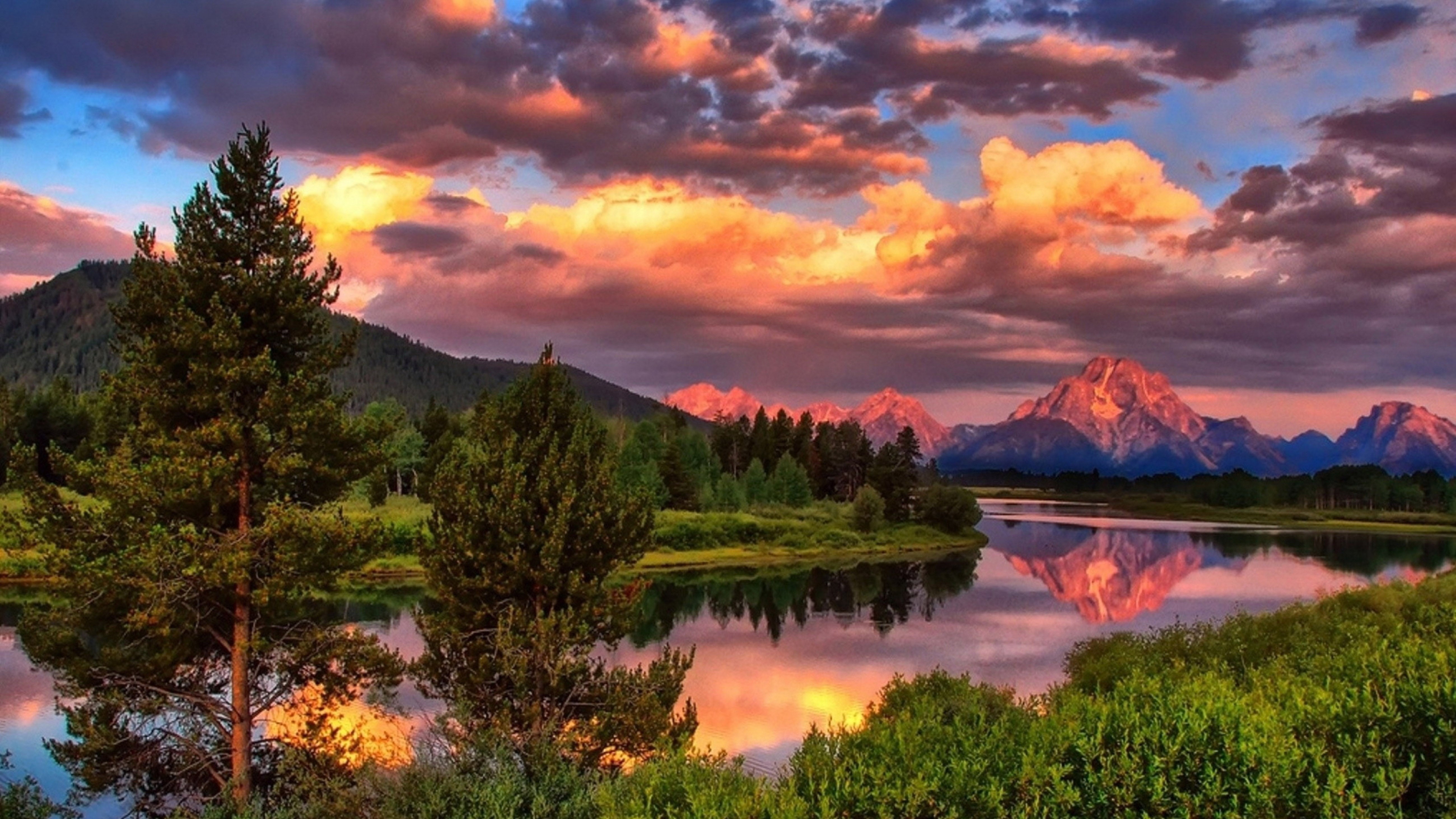 united, national, states, mount, park, 5K, hd, moran, desktop, landscape, grand, nature, teton, sunset, mobile, laptop, phones, HD Wallpaper