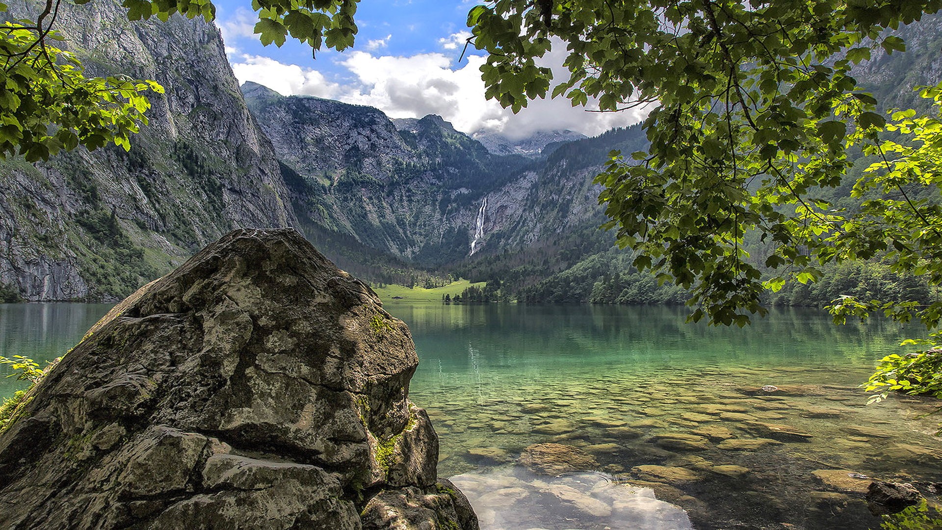 landscape, national, bavaria, 1080P, photography, germany, park, obersee, lake, summer, berchtesgaden, HD Wallpaper