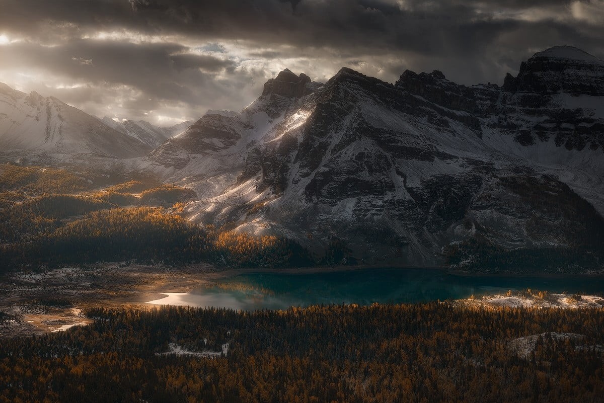 water, autumn, non-urban scene, cold temperature, glacier, cloudscape, travel, summer, British Columbia, river, outdoors, hill, cold - Temperature, landscape, HD Wallpaper