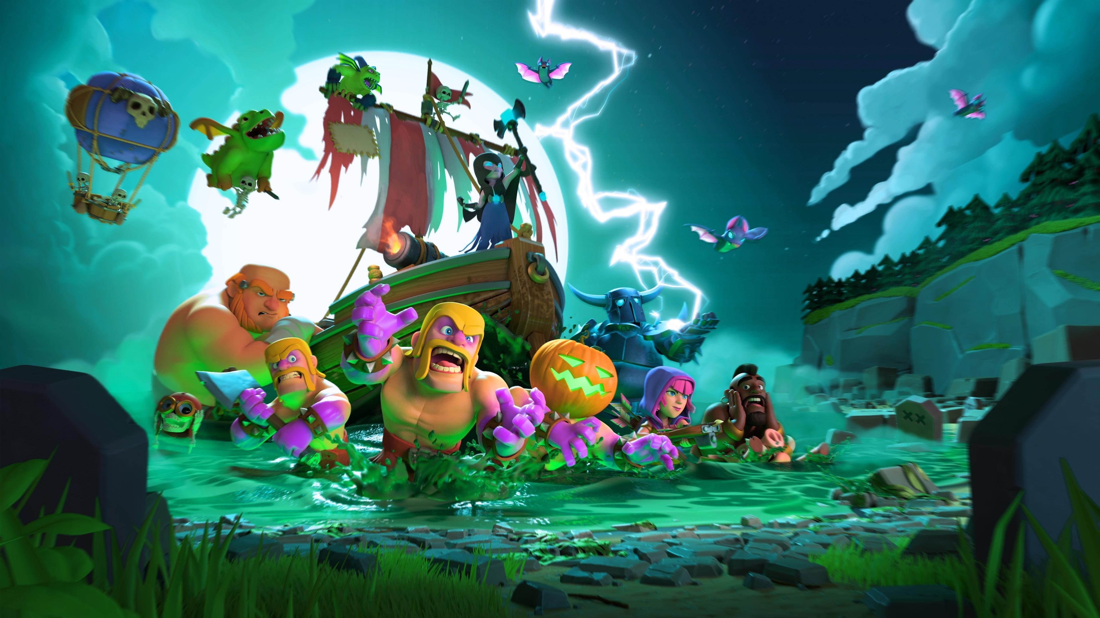 clash of clans 4k  full hd, 4K, HD Wallpaper