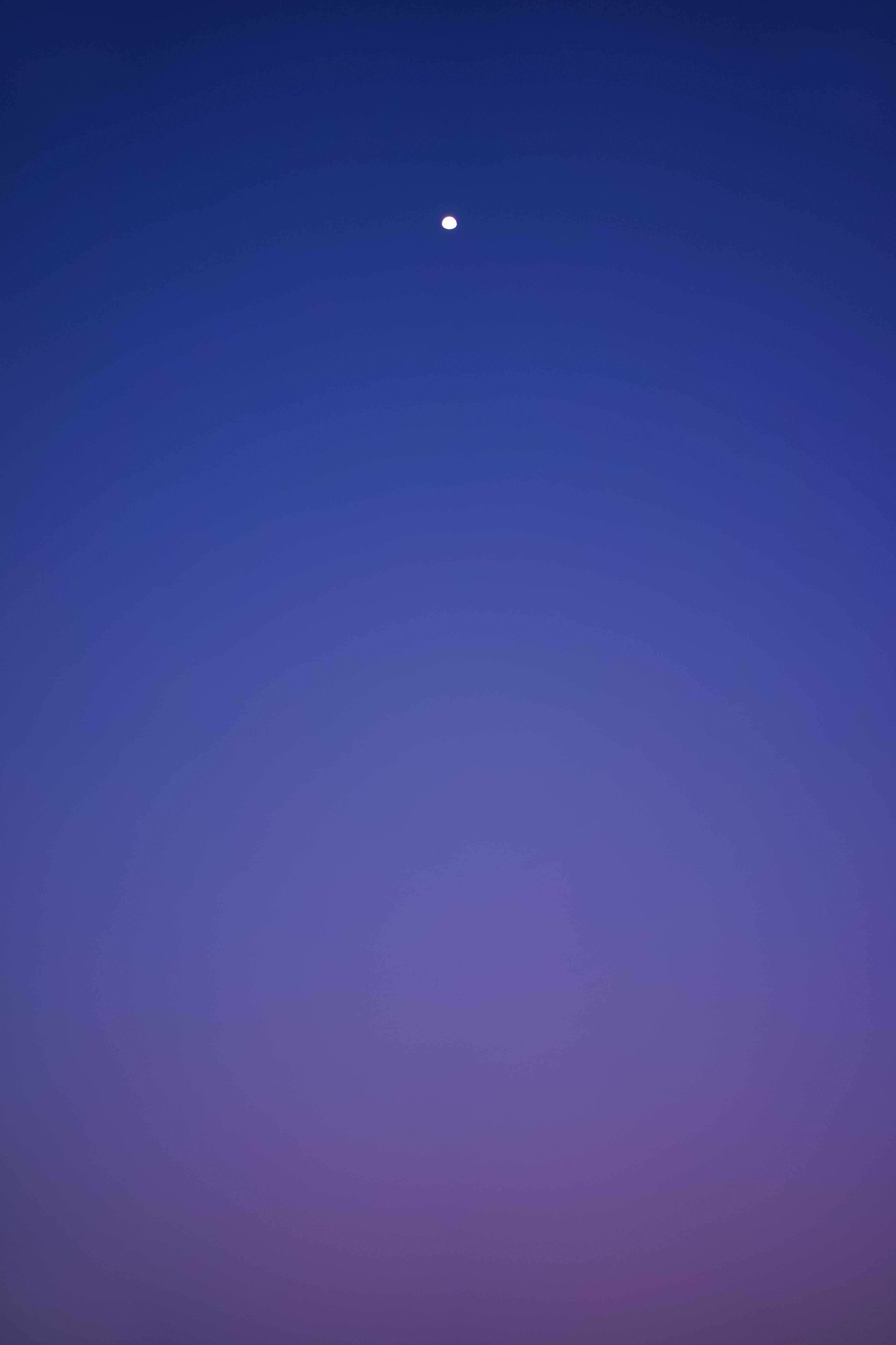 clear sky, beauty in nature, vertical, sky, 5K, scenics - nature, spectrum, low angle view, half moon, moonrise, rise, copy space, crescent, Phone HD Wallpaper