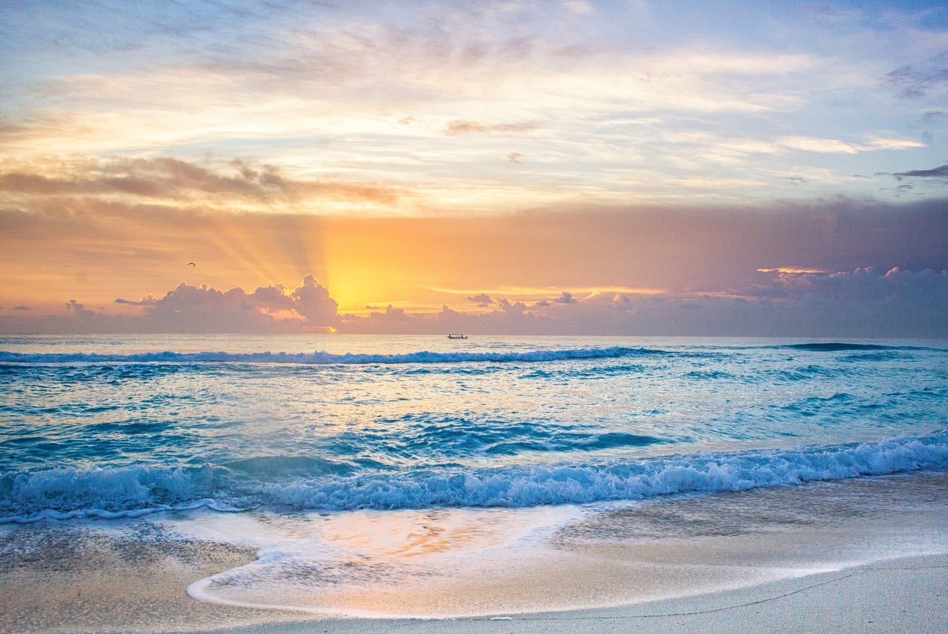 clouds, day, beach, land, cloud - Sky, seascape, cloudscape, white, horizon Over Water, wave, sky, taken, coastline, photo, daytime, ocean, sunset, tranquility, HD Wallpaper