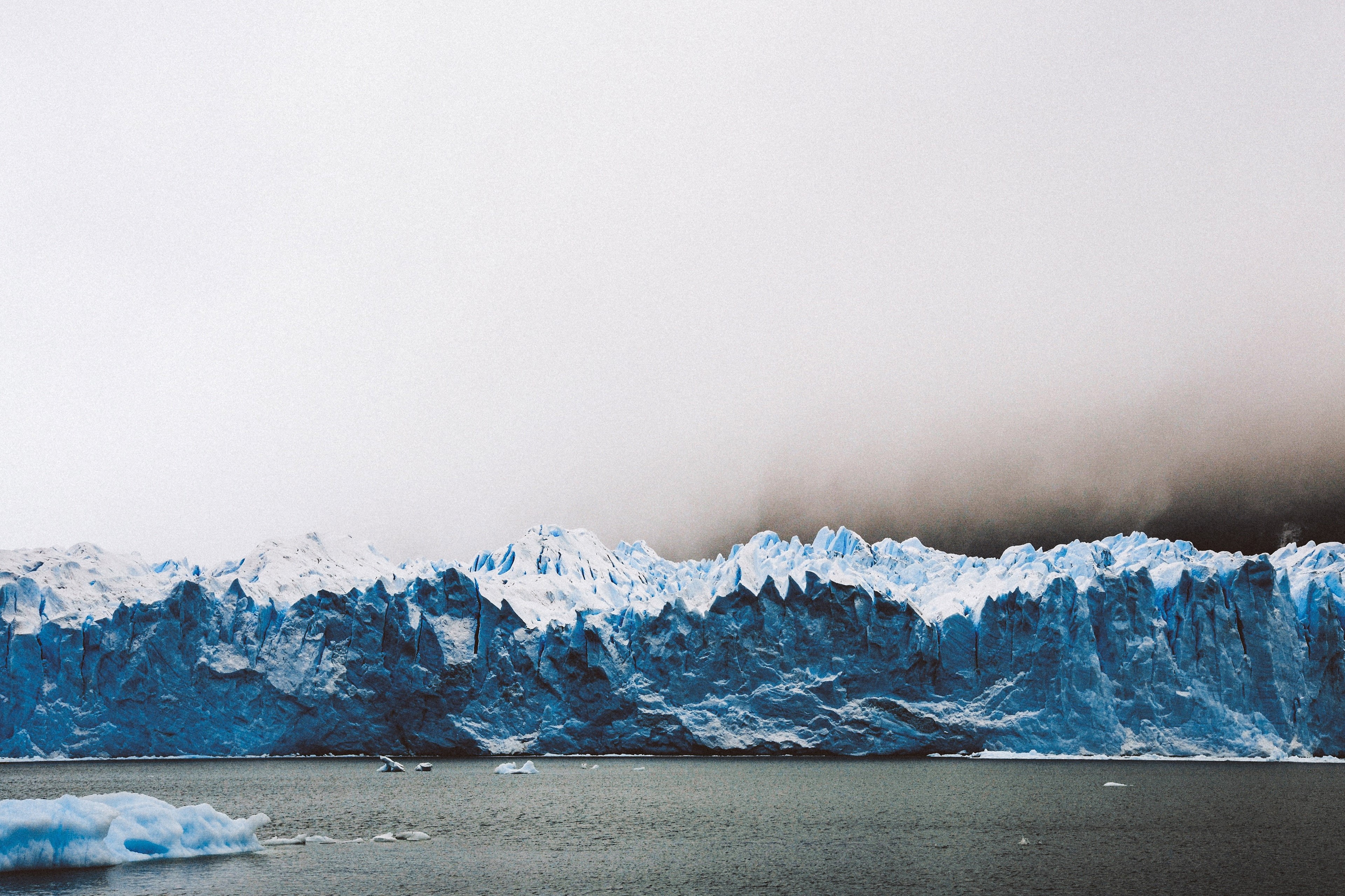 floating on water, frozen, sky, sea, no people, ice, nature, cold temperature, snowcapped mountain, mountain, cold, environment, iceberg - ice formation, HD Wallpaper