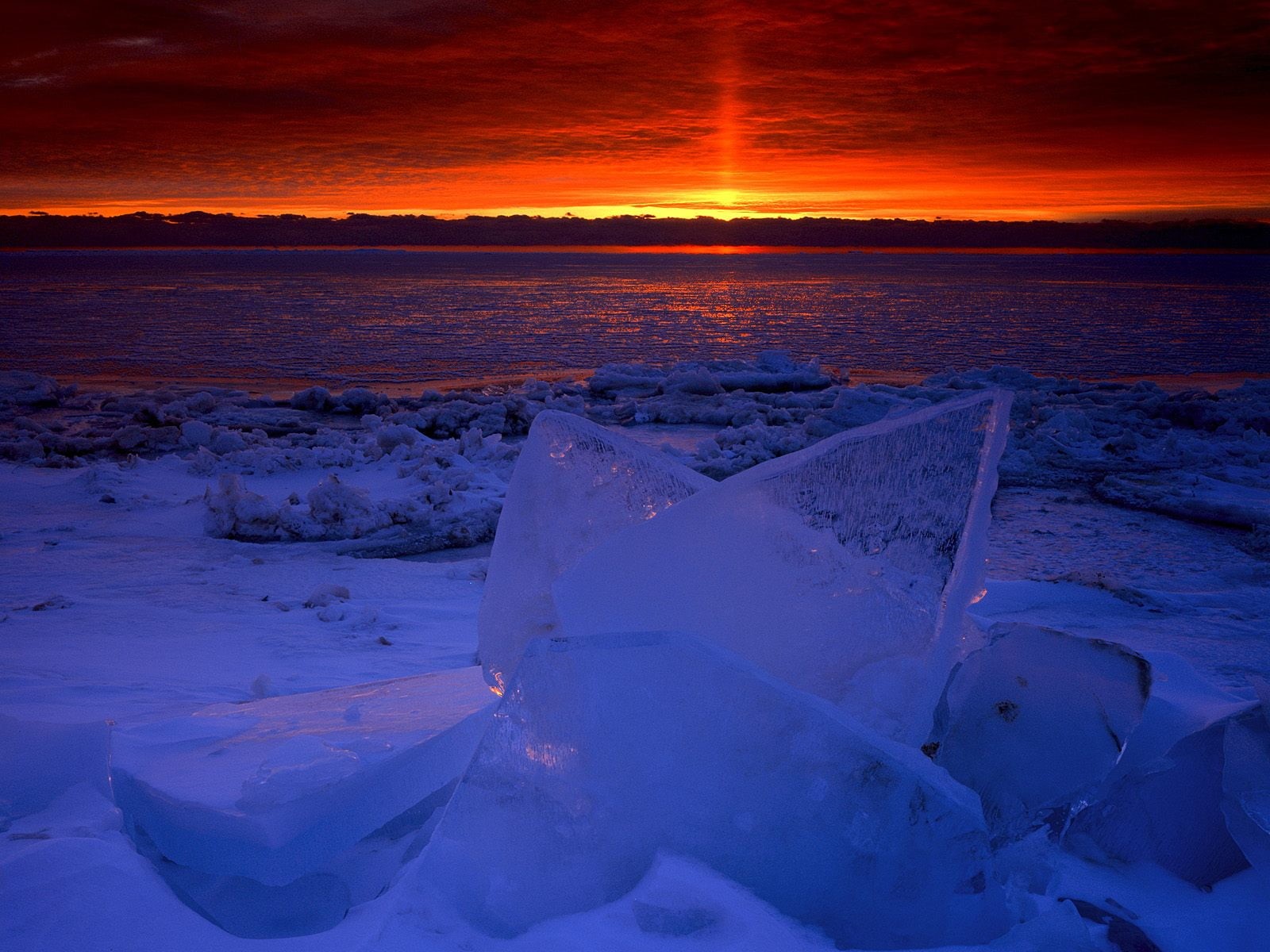 no people, brown, sunset, water, sea, tranquility, scenics - nature, black, land, polar climate, winter, 720P, ice, nature, wooden, table, tranquil scene, HD Wallpaper