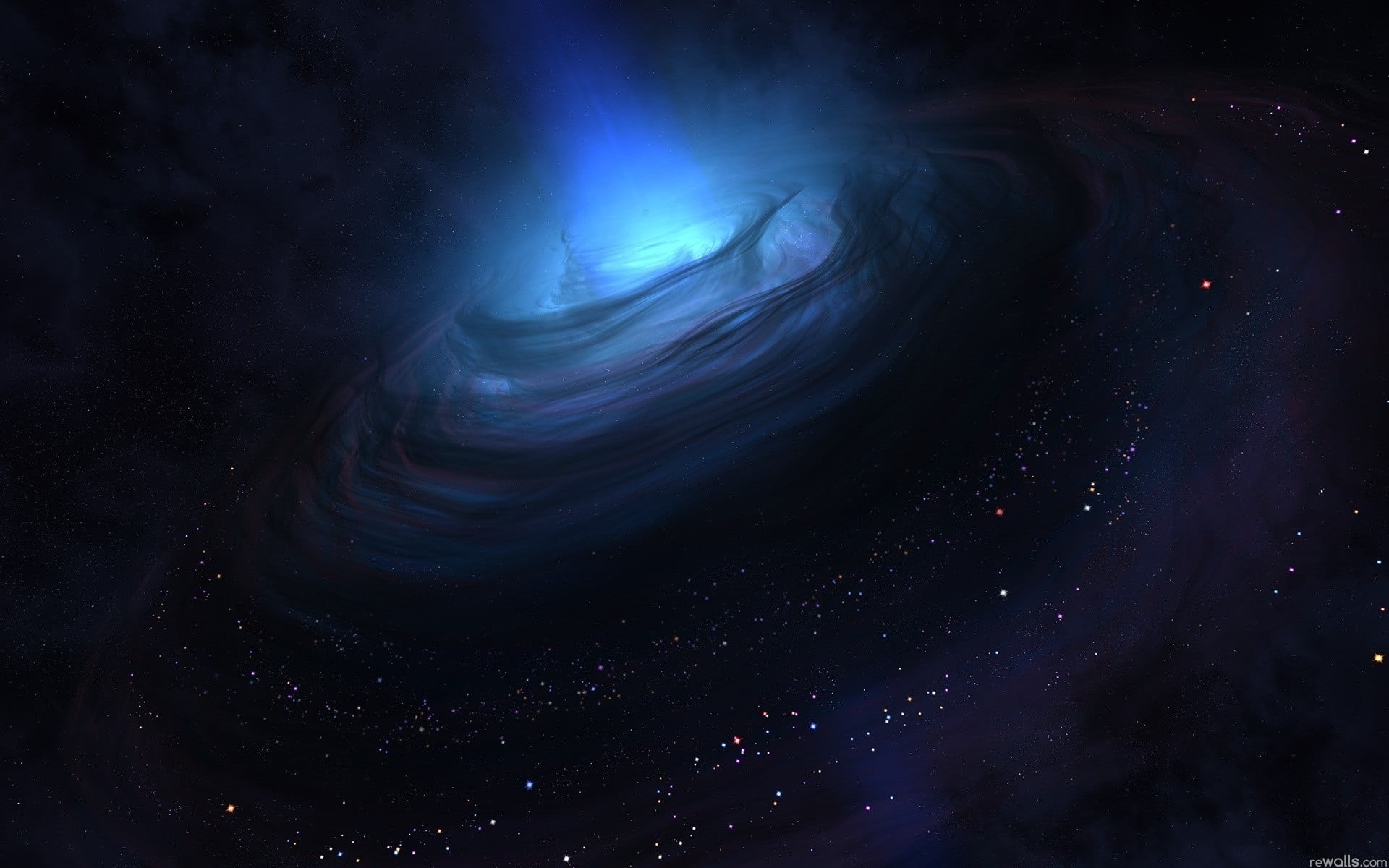 sky, explosion, whirlpool, power in nature, cyan, abstract backgrounds, black Color, star - Space, galaxy, space, abstract, deep, galactic, sea, dark, nebula, HD Wallpaper